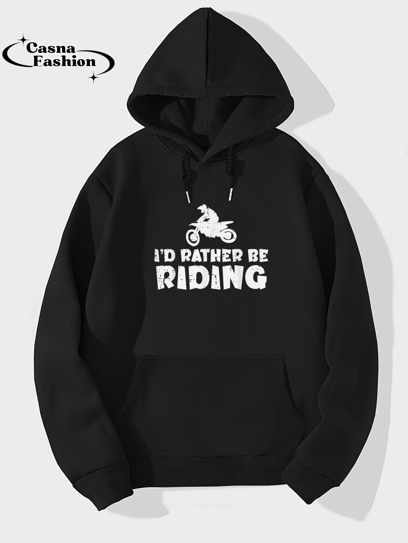 casnafashion_Hoodie_Id Rather Be Riding Dirt Bike Motocross Biker Men Women Kids T-Shirt_hoodie_black hoodie