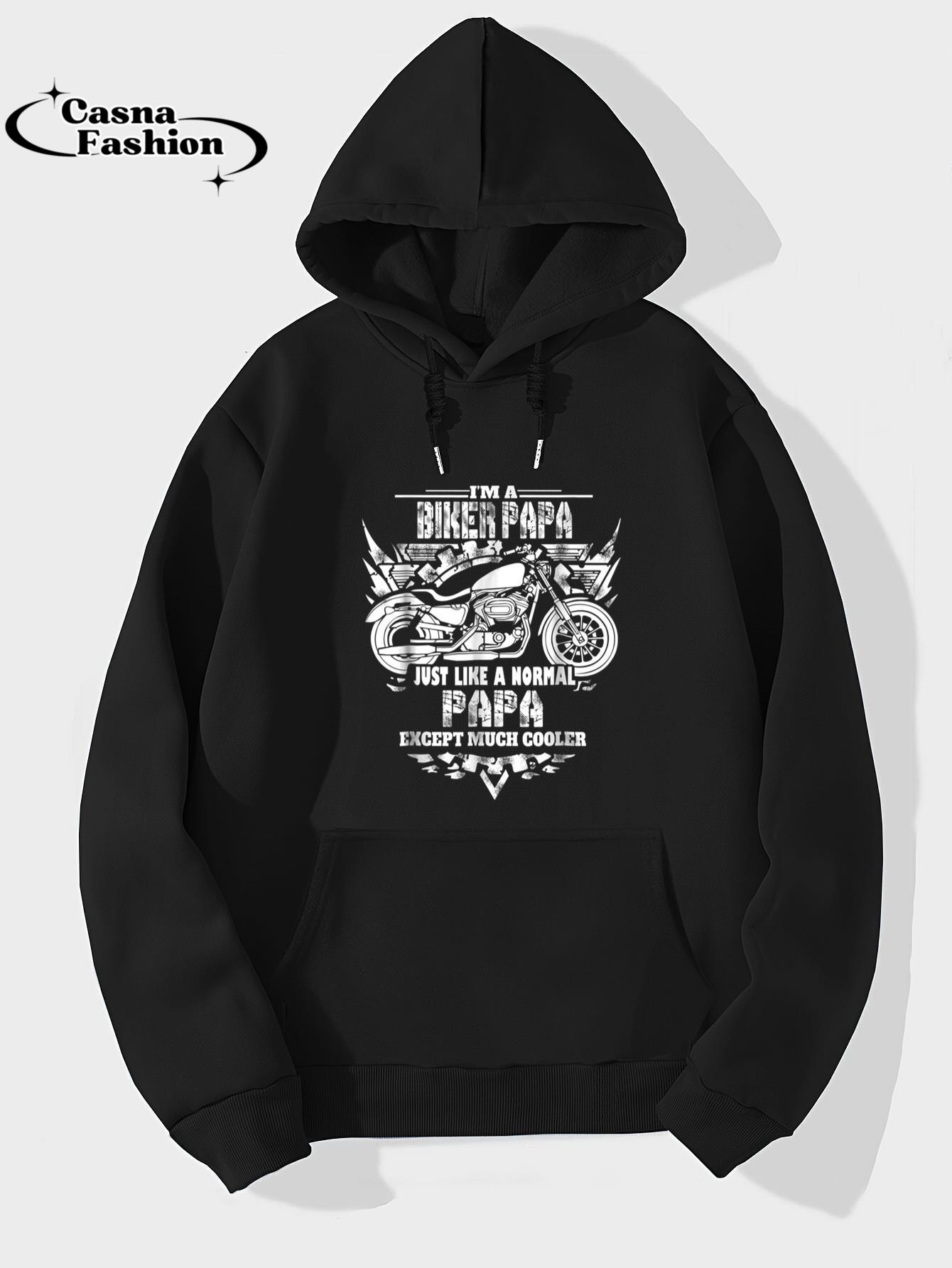 casnafashion_Hoodie_I'm a biker papa shirt - Motorcycle Rider T-shirt_hoodie_black hoodie