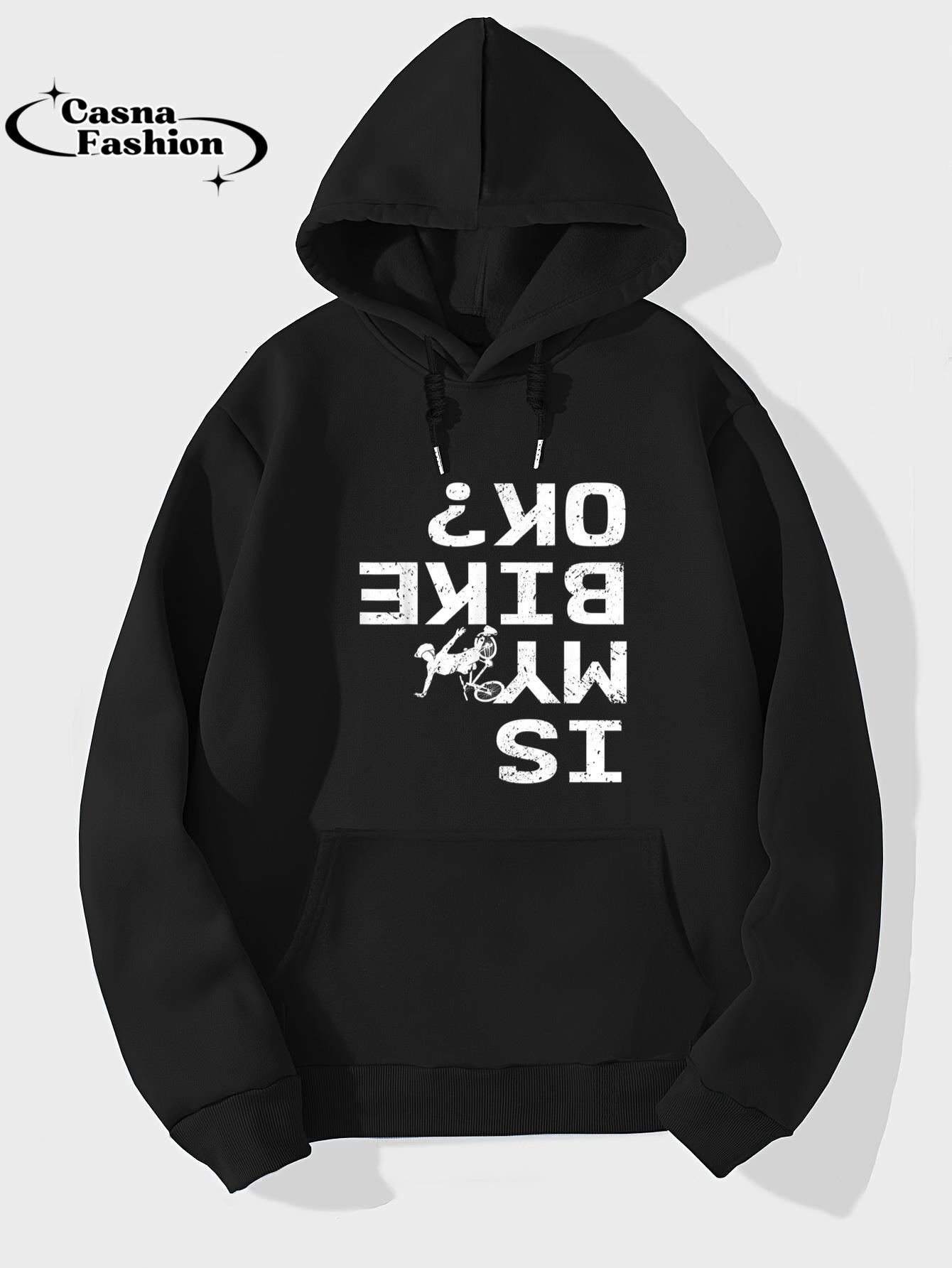 casnafashion_Hoodie_Is My Bike Ok Funny Sarcastic BMX Biker Cycling Cyclist T-Shirt_hoodie_black hoodie