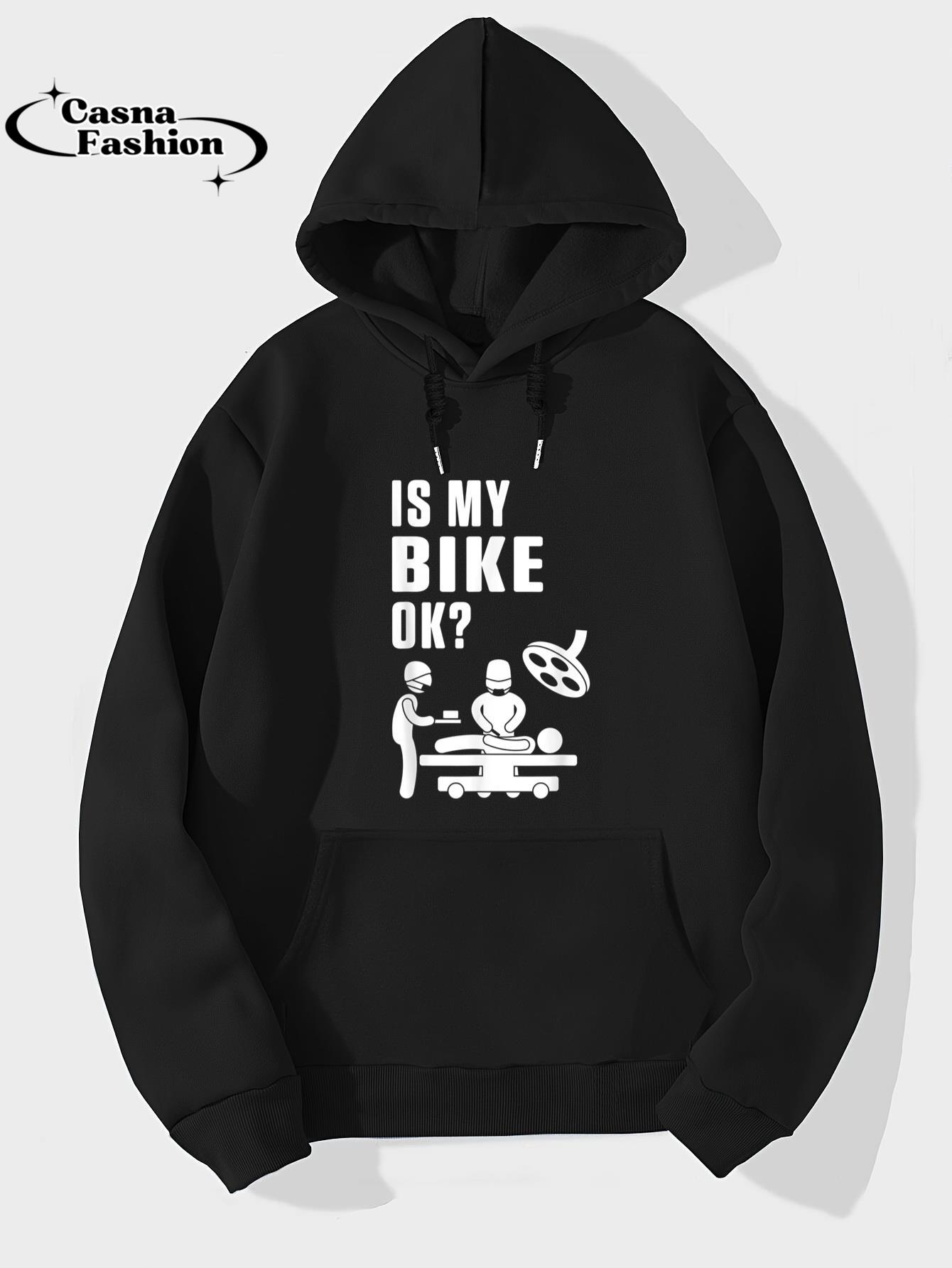 casnafashion_Hoodie_Is My Bike Okay Cycling Ride Downhill Bicycle Stunt T-Shirt_hoodie_black hoodie