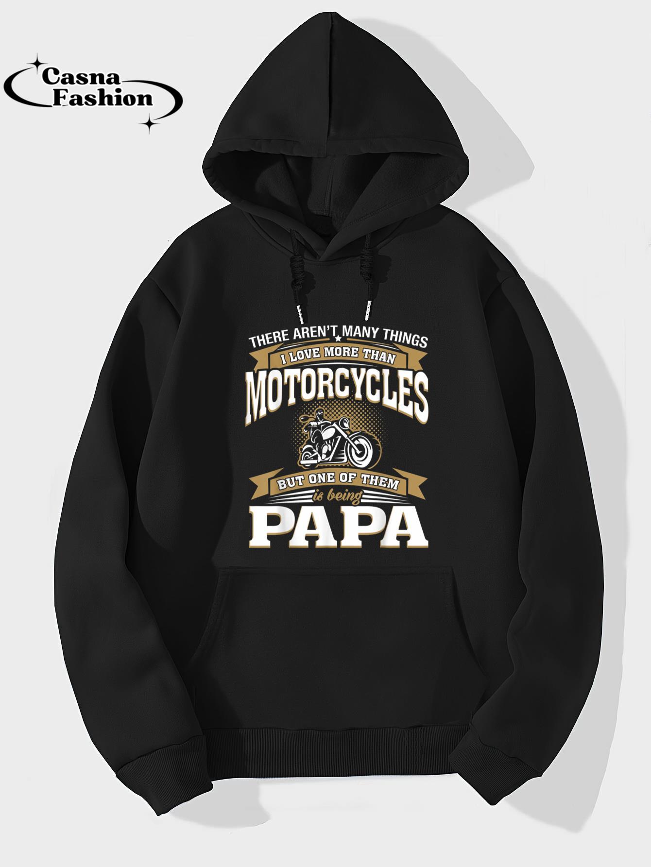 casnafashion_Hoodie_Mens I Love More Than Motorcycles Being Papa T-shirt Biker Papa_hoodie_black hoodie