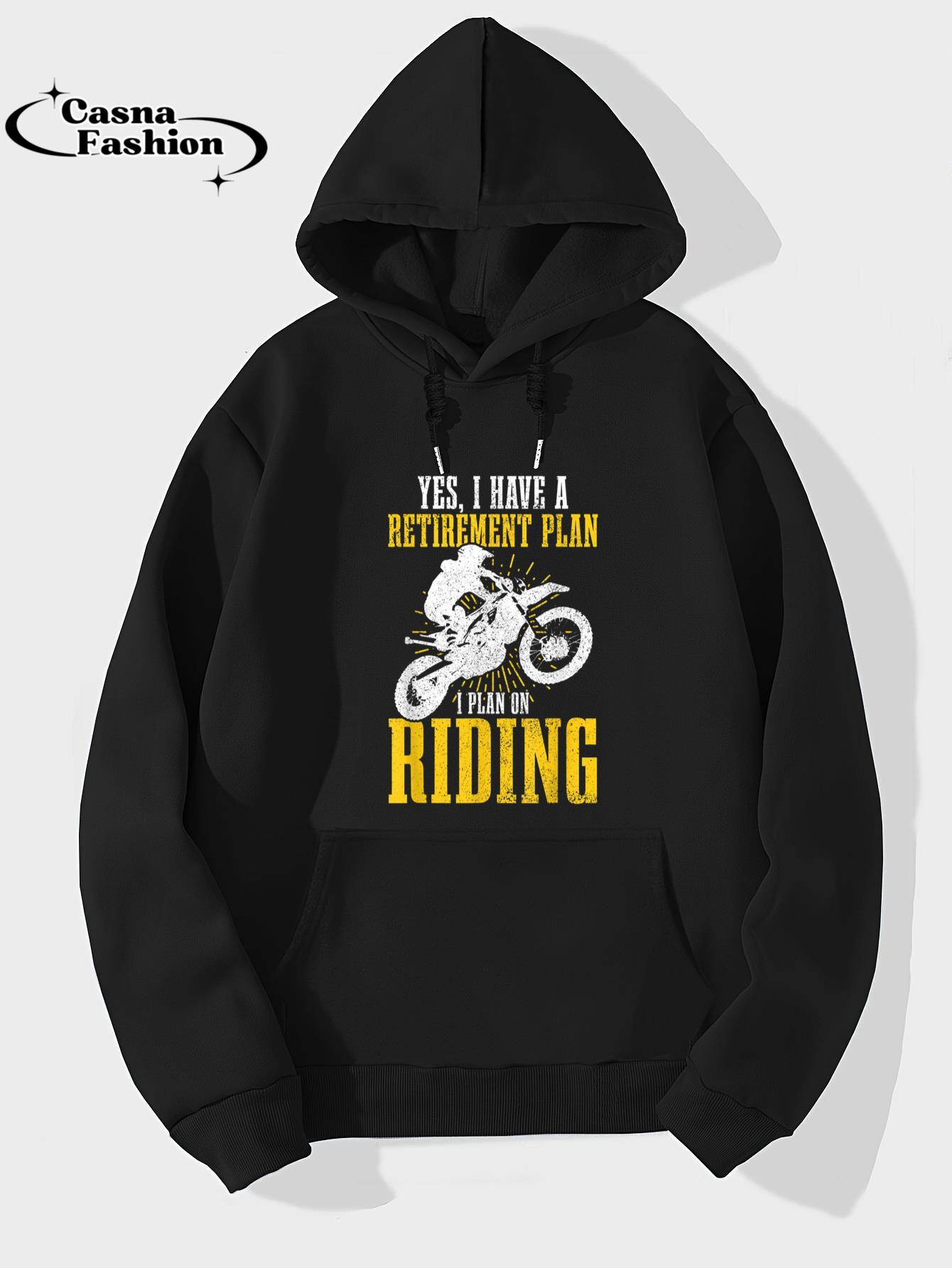 casnafashion_Hoodie_Mens Motocross Retirement Plan Funny Dirt Bike MX Retired Biker T-Shirt_hoodie_black hoodie