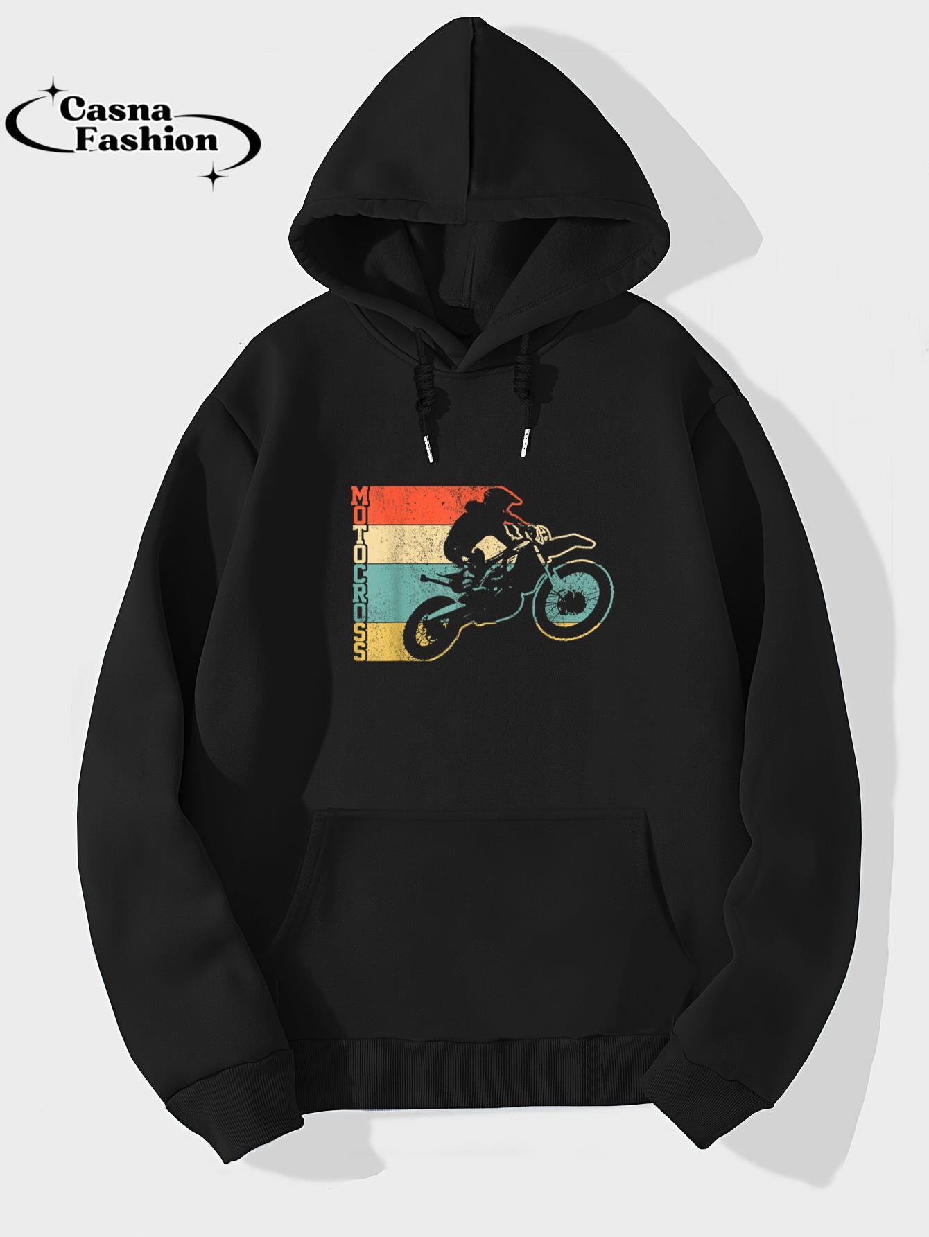 casnafashion_Hoodie_Motocross Vintage Enduro Dirt Bike Motorcycle MX Biker Gift T-Shirt_hoodie_black hoodie