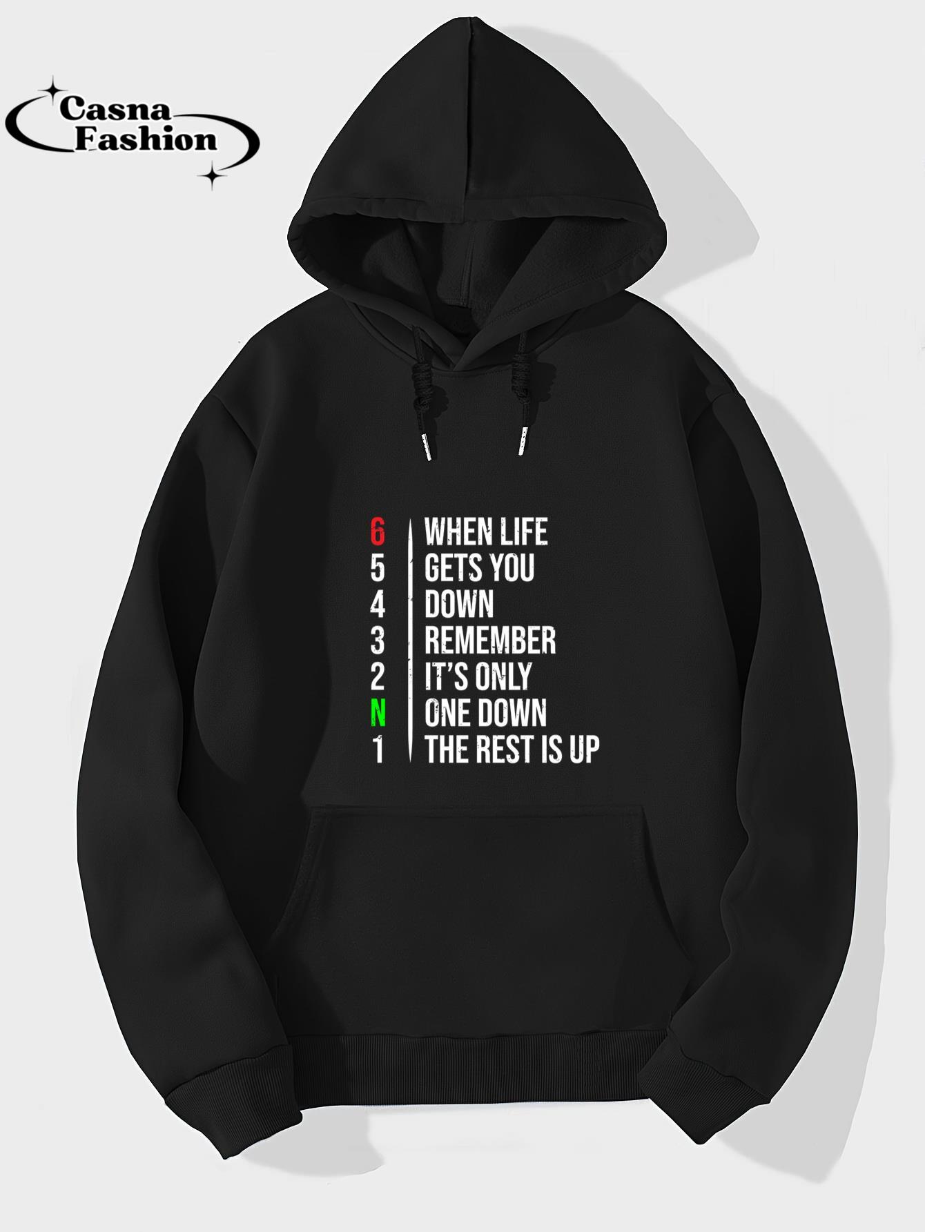 casnafashion_Hoodie_Motorbike Motorcycle Gears Hoodie When Life Gets You Down_hoodie_black hoodie