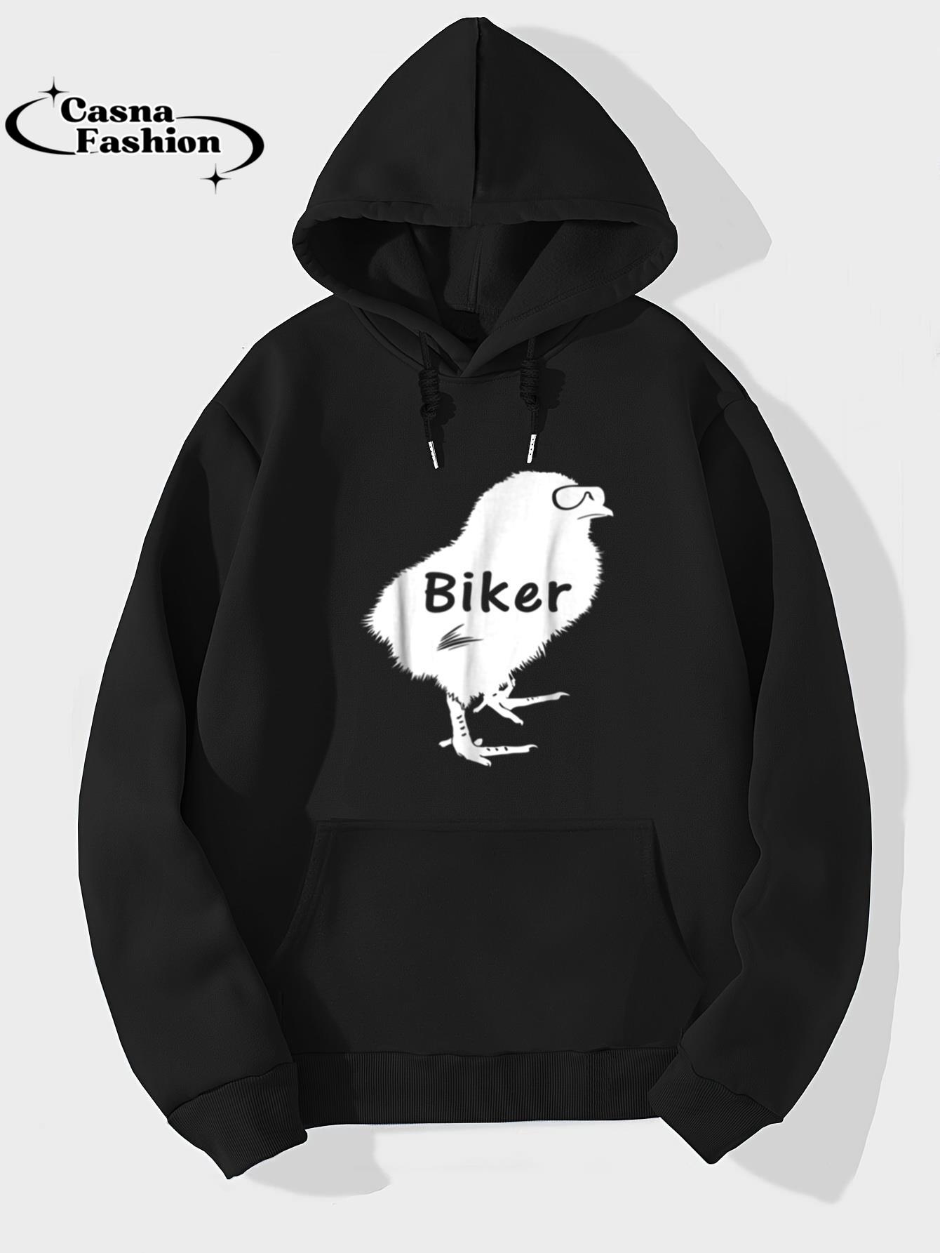 casnafashion_Hoodie_Motorcycle Chick biker Tshirt_hoodie_black hoodie