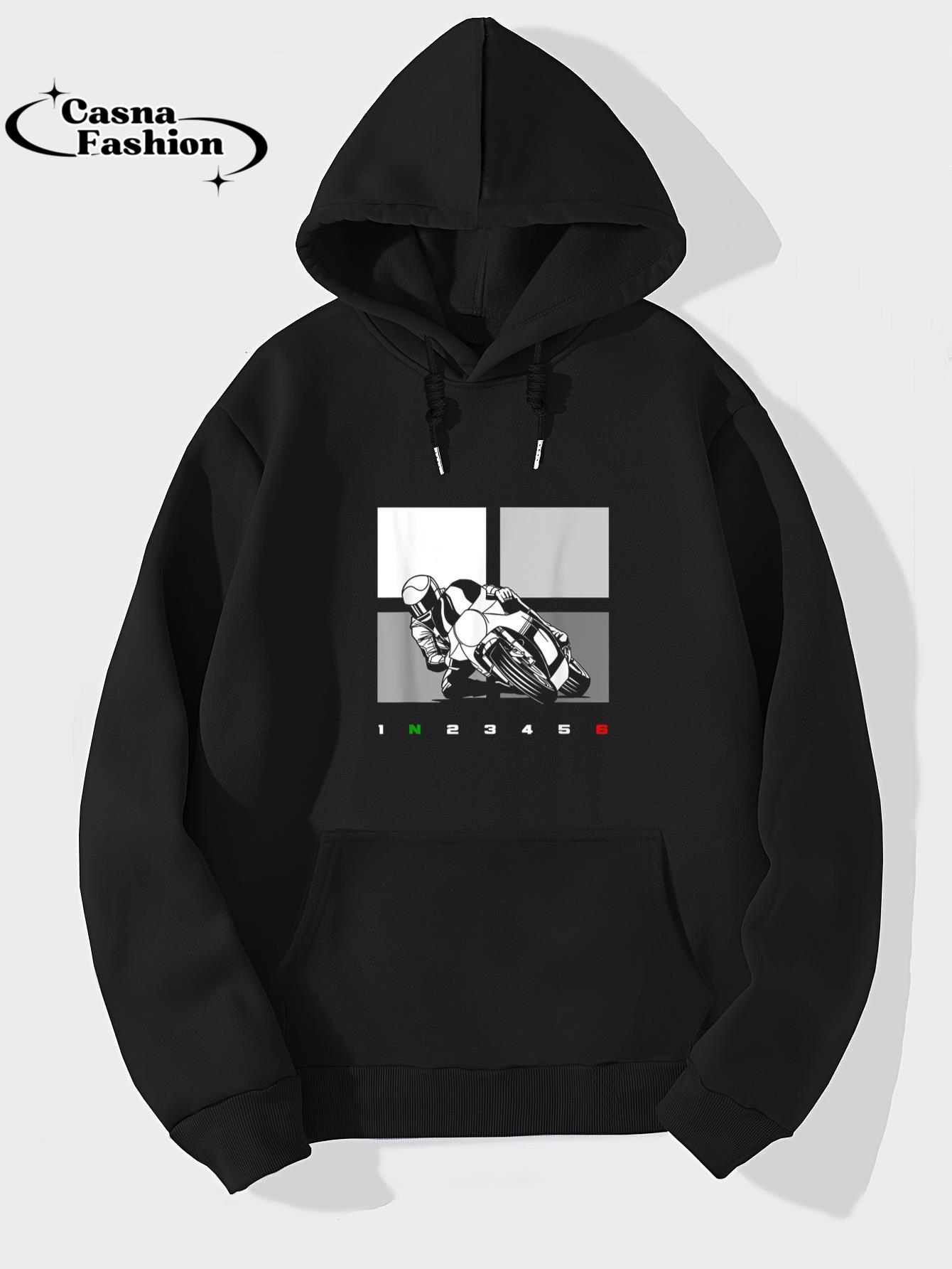 casnafashion_Hoodie_Motorcycle Clothing - Biker Motorcycle T-Shirt_hoodie_black hoodie