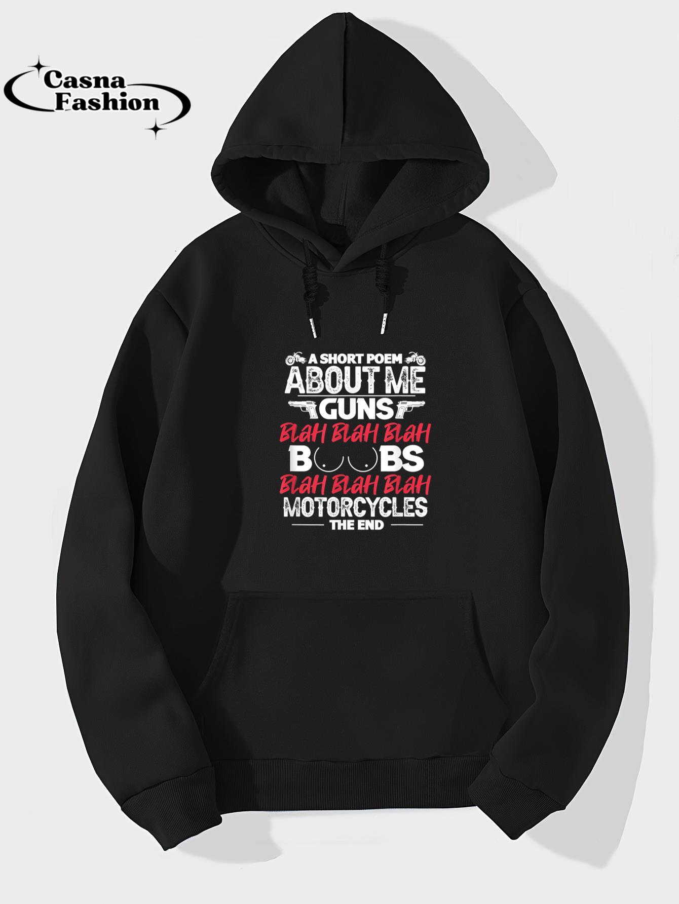 casnafashion_Hoodie_Motorcycle Funny Short Poem About Me Guns Boobs Motorcycles T-Shirt_hoodie_black hoodie