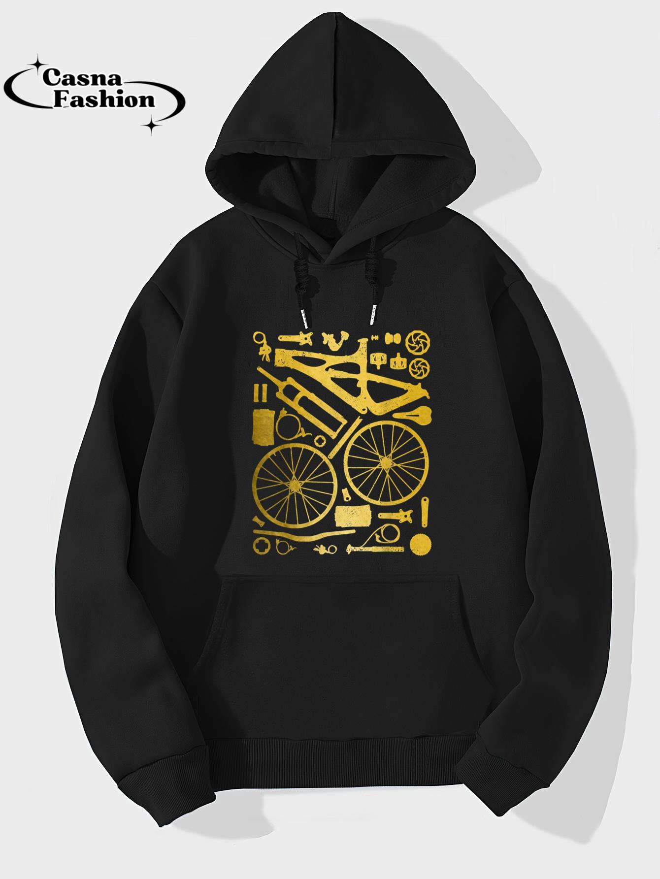 casnafashion_Hoodie_Mountain Bike MTB Cycling Bicycle Parts Mountain Biker T-Shirt_hoodie_black hoodie