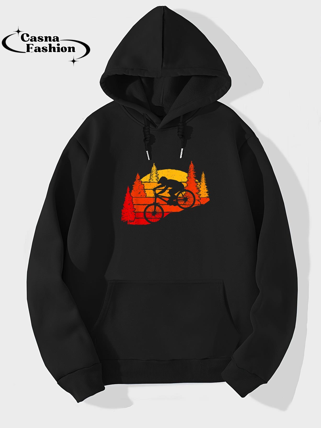 casnafashion_Hoodie_Mountain Biker, Cyclist, Mountain Biking T-Shirt_hoodie_black hoodie