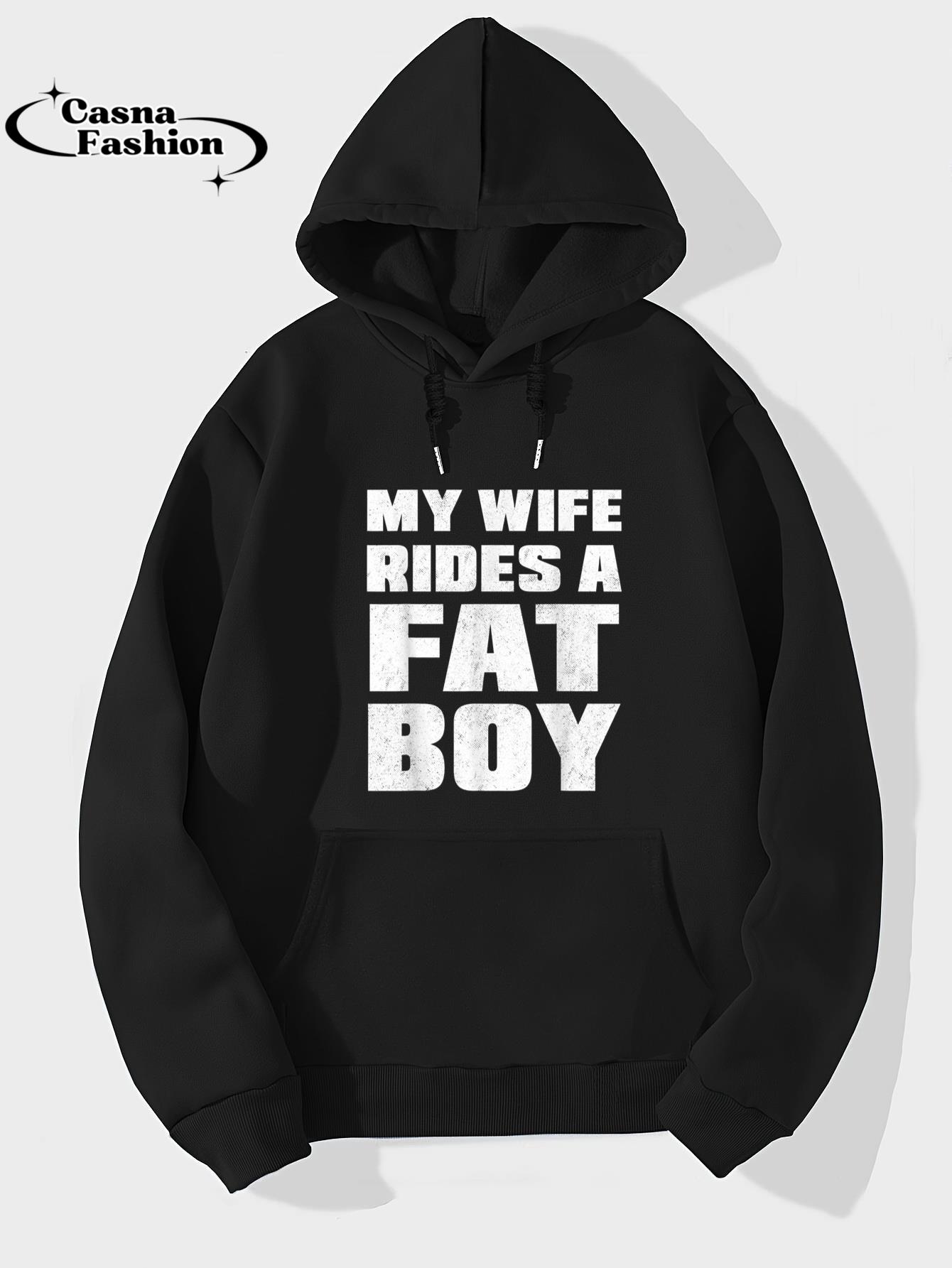 casnafashion_Hoodie_My Wife Rides a Fat Boy Cooles Biker Spruch T-Shirt_hoodie_black hoodie