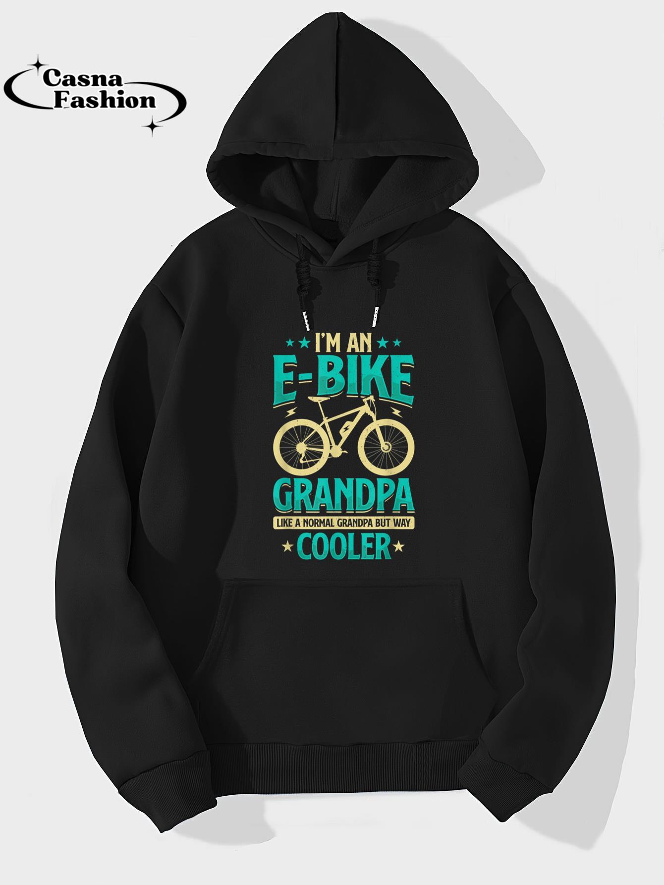 casnafashion_Hoodie_Never Underestimate An Old Guy On An E-Bike Biking Mens T-Shirt_hoodie_black hoodie