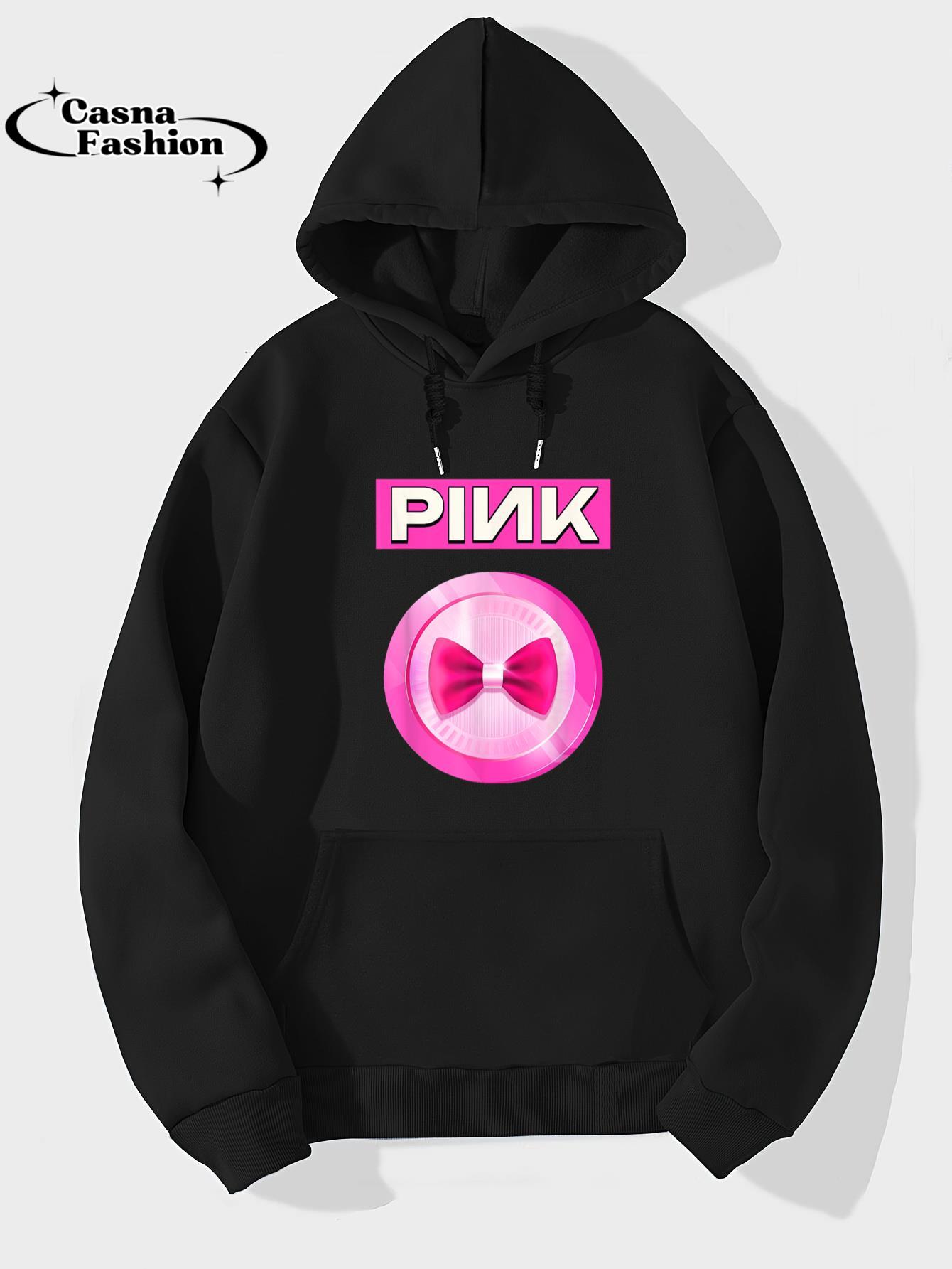 casnafashion_Hoodie_PINK Crypto Meme Token Moonbeam T-Shirt_hoodie_black hoodie