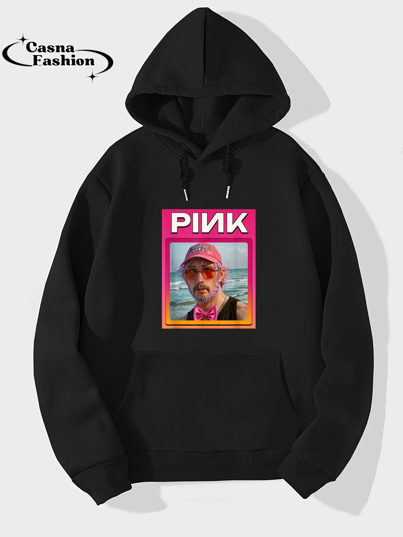 casnafashion_Hoodie_PINK Crypto Meme Token T-Shirt_hoodie_black hoodie