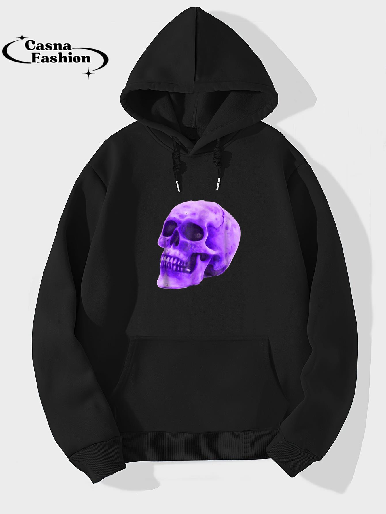 casnafashion_Hoodie_Purple Skull Biker T-shirt_hoodie_black hoodie