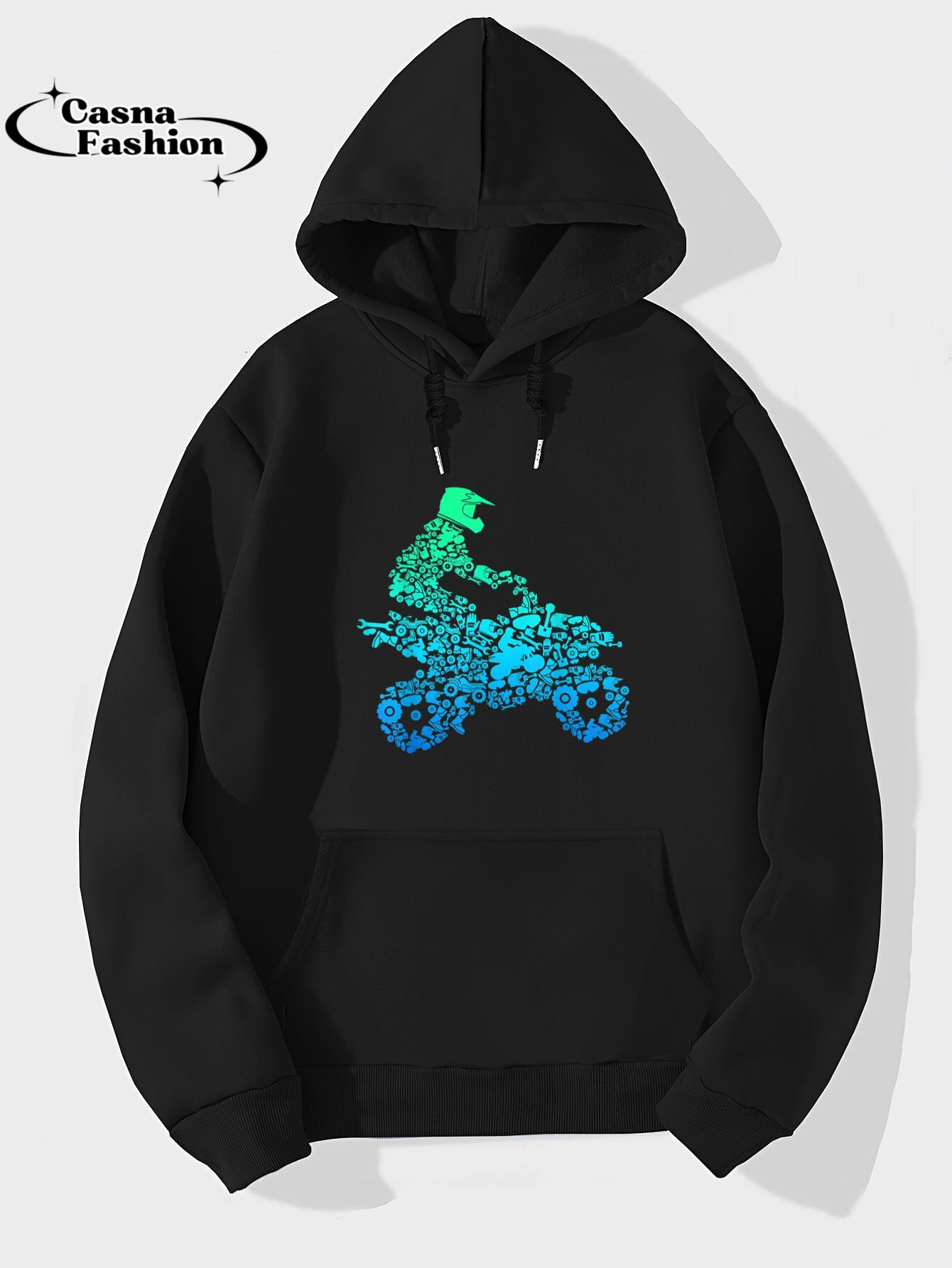 casnafashion_Hoodie_Quad Biker ATV 4 Wheeler Funny Quad Gift for Men and Boys T-Shirt_hoodie_black hoodie