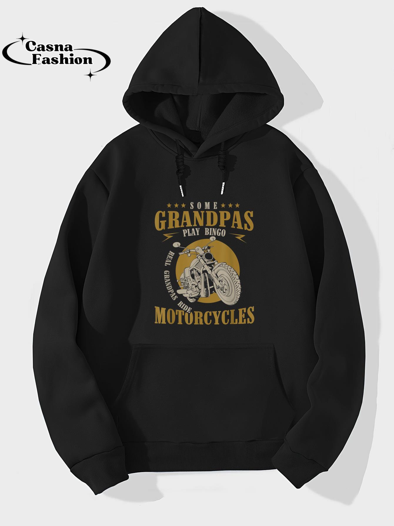 casnafashion_Hoodie_Real Grandpas Ride Motorcycles Funny Grandpa Gift Biker T-Shirt_hoodie_black hoodie
