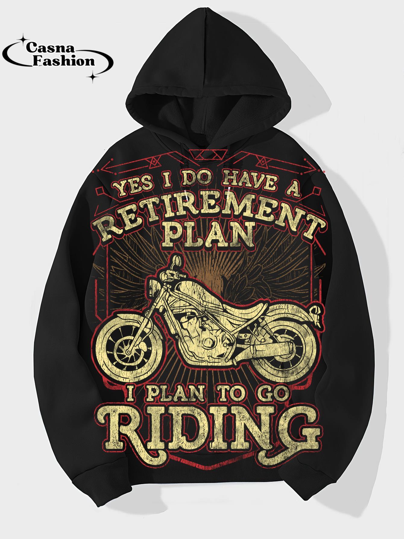 casnafashion_Hoodie_Retirement Gift Motorcycle Riders Biker T-Shirt_hoodie_black hoodie