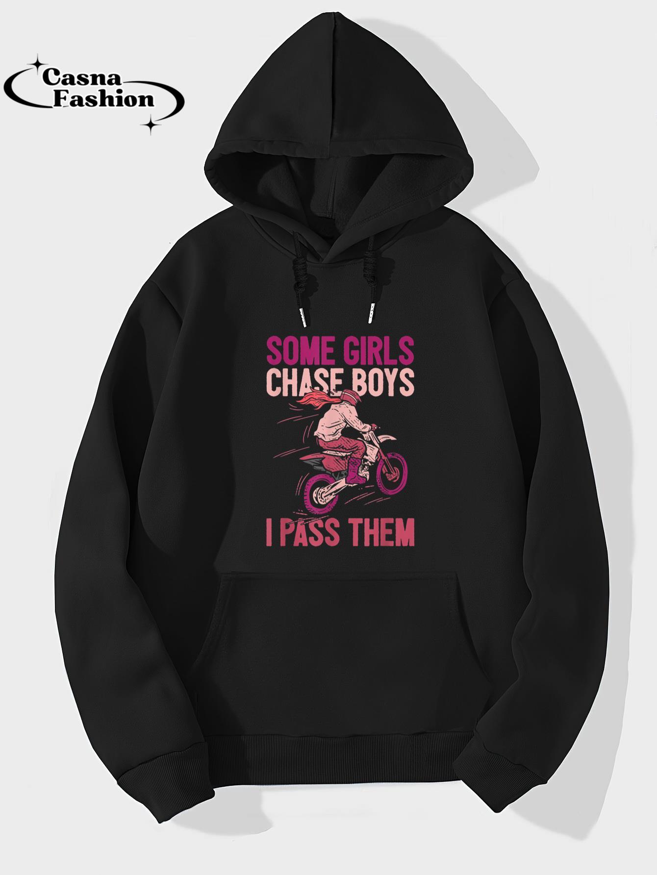 casnafashion_Hoodie_Some Girls Chase Boys Dirt Biker Girl Offroad Motorcycle T-Shirt_hoodie_black hoodie