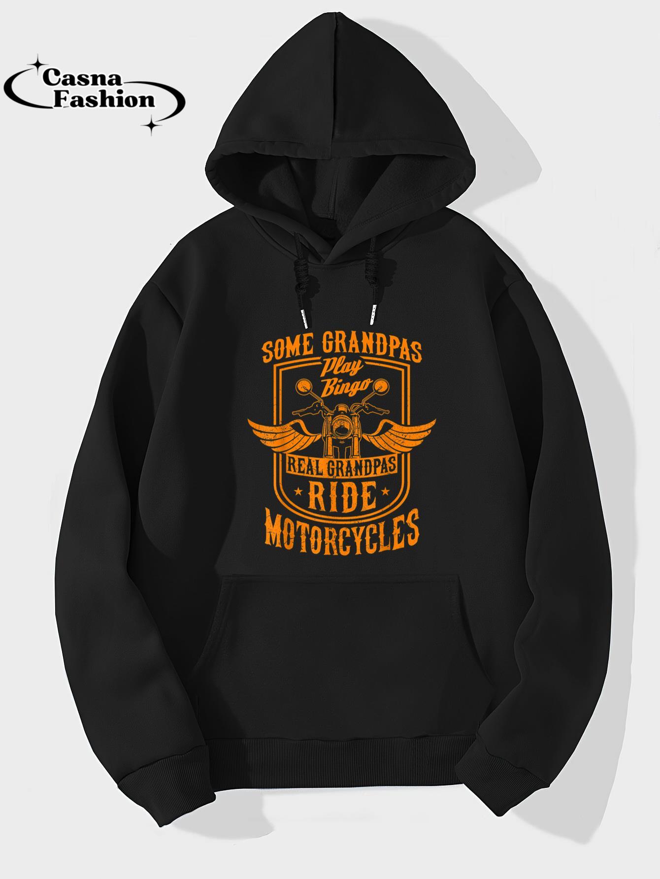 casnafashion_Hoodie_Some Grandpas Play Bingo Real Grandpas Ride Motorcycles Gift T-Shirt_hoodie_black hoodie