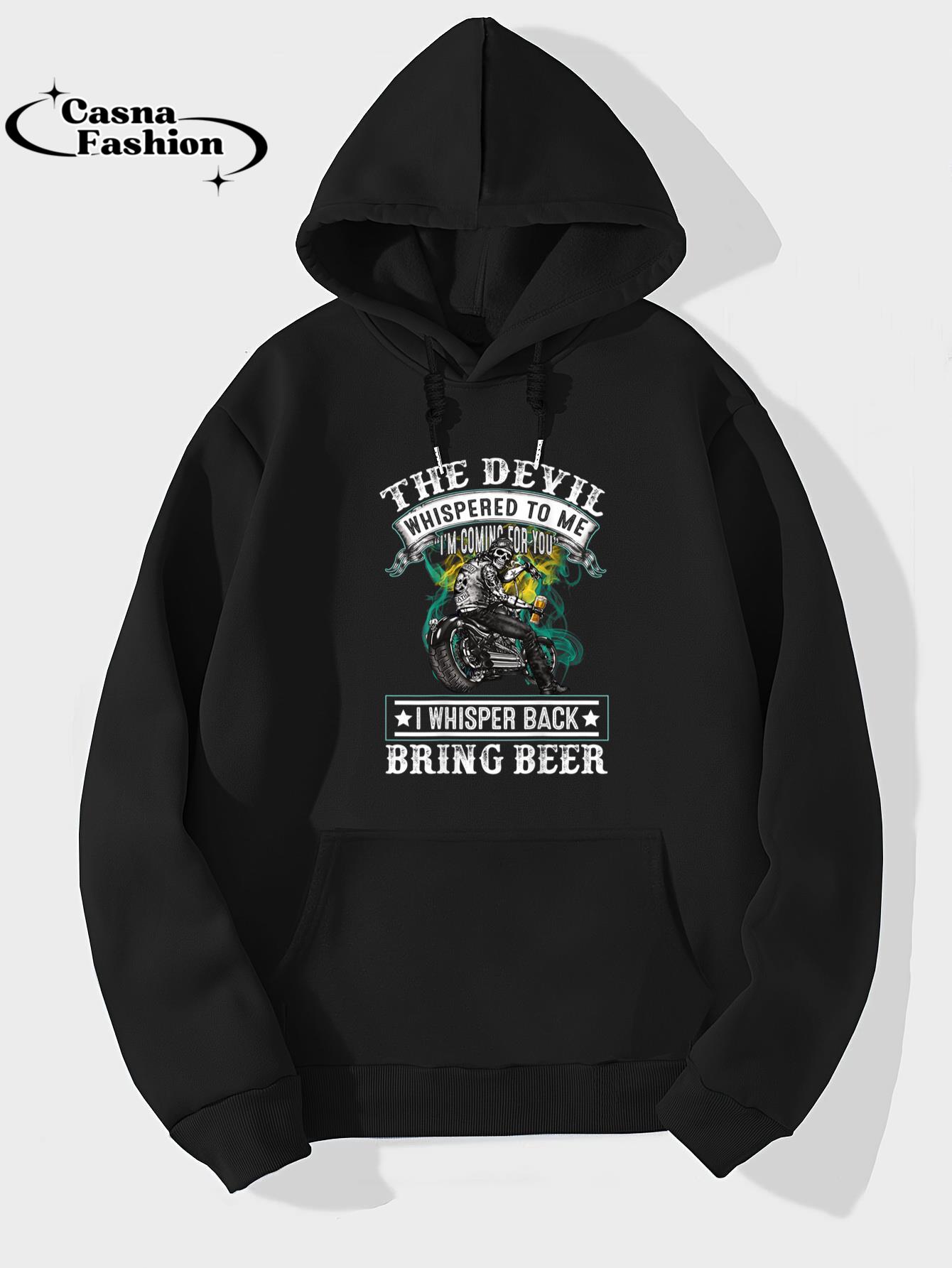 casnafashion_Hoodie_The devil whispered to me I'm coming for you T-Shirt_hoodie_black hoodie