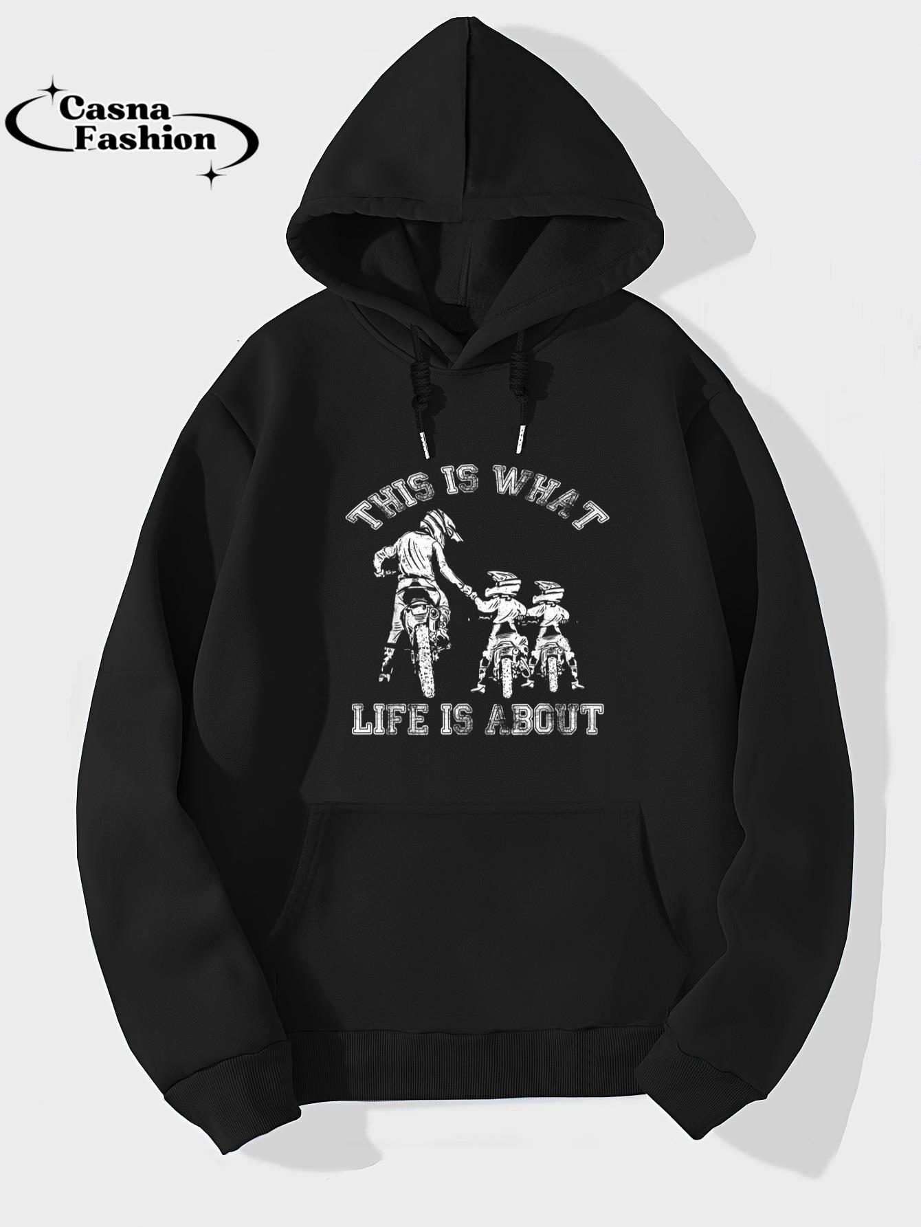 casnafashion_Hoodie_This Is What Life Is About Biker Father With Son Dirt Bike T-Shirt_hoodie_black hoodie