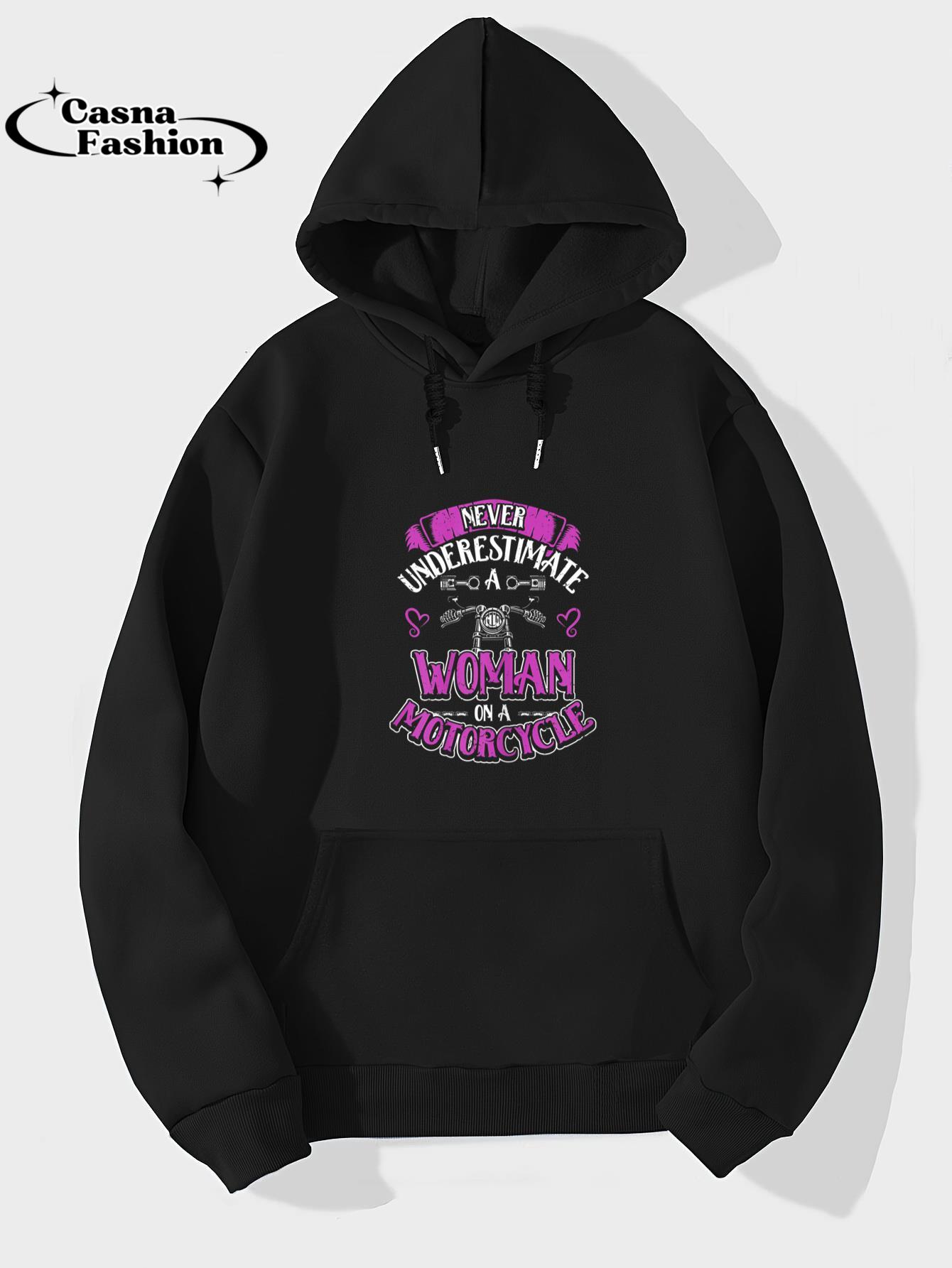 casnafashion_Hoodie_Womens On A Motorcycle Biker Lifestyle Motorcyclist T-Shirt_hoodie_black hoodie