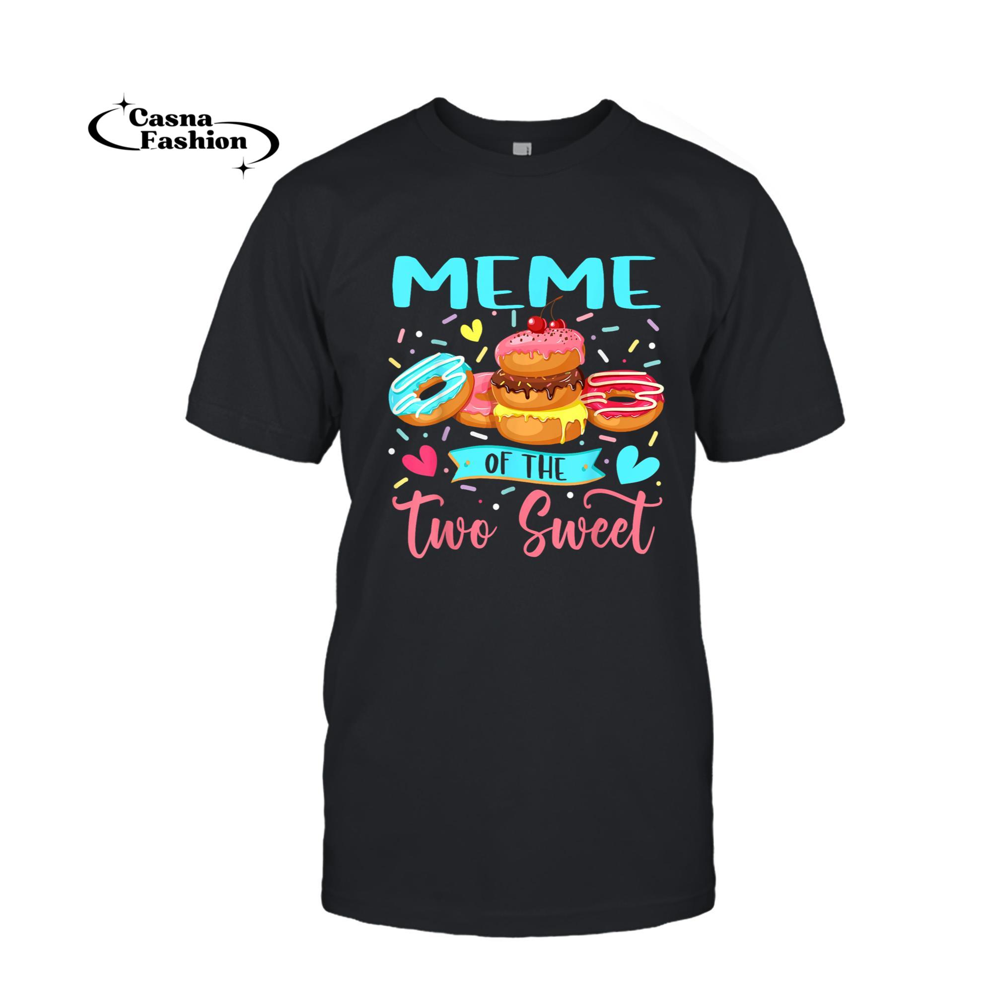 casnafashion_T-shirt_2nd Birthday Girl Donut T-Shirt_T-shirt_Black