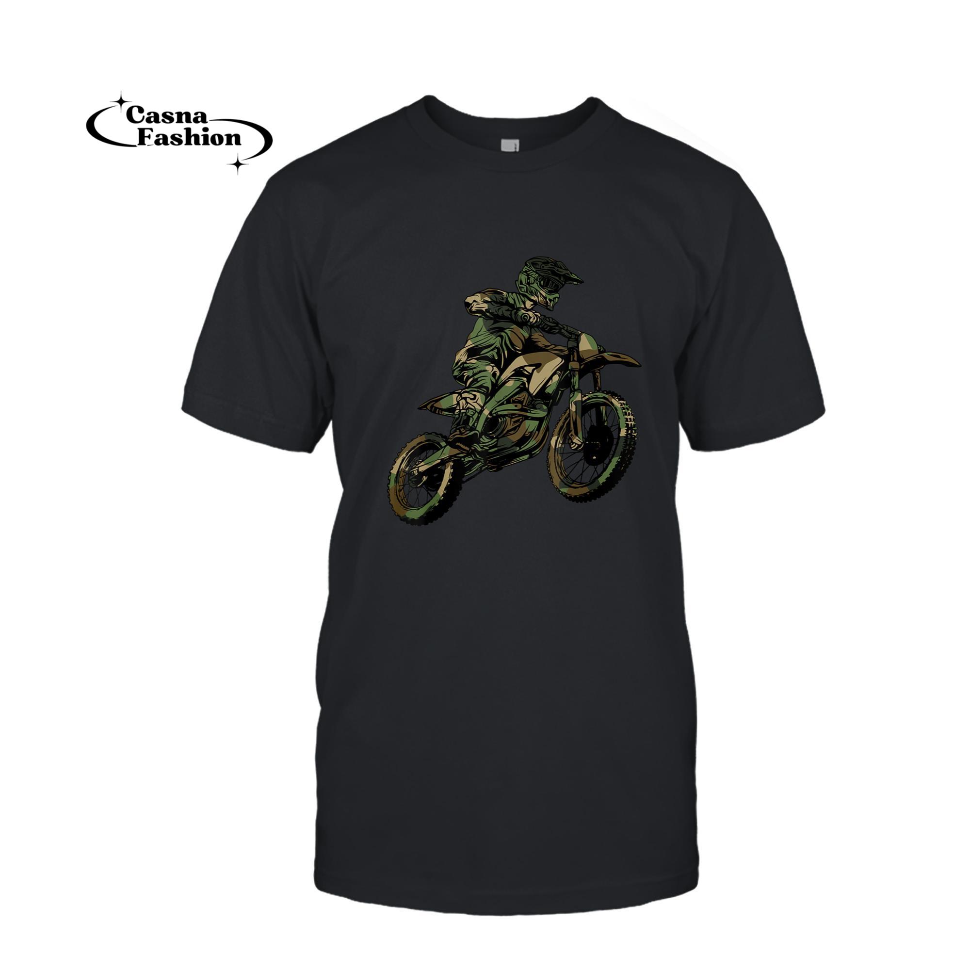 casnafashion_T-shirt_Best Dirt Bike Art For Men Women Dirtbike Motorcycle Lovers T-Shirt_T-shirt_Black