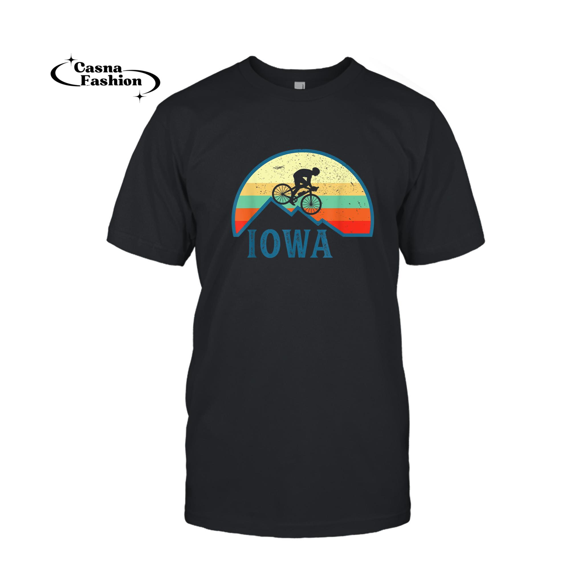 casnafashion_T-shirt_Bike Rider Iowa Mountain Biking Retro Iowa MTB Moutain Biker T-Shirt_T-shirt_Black