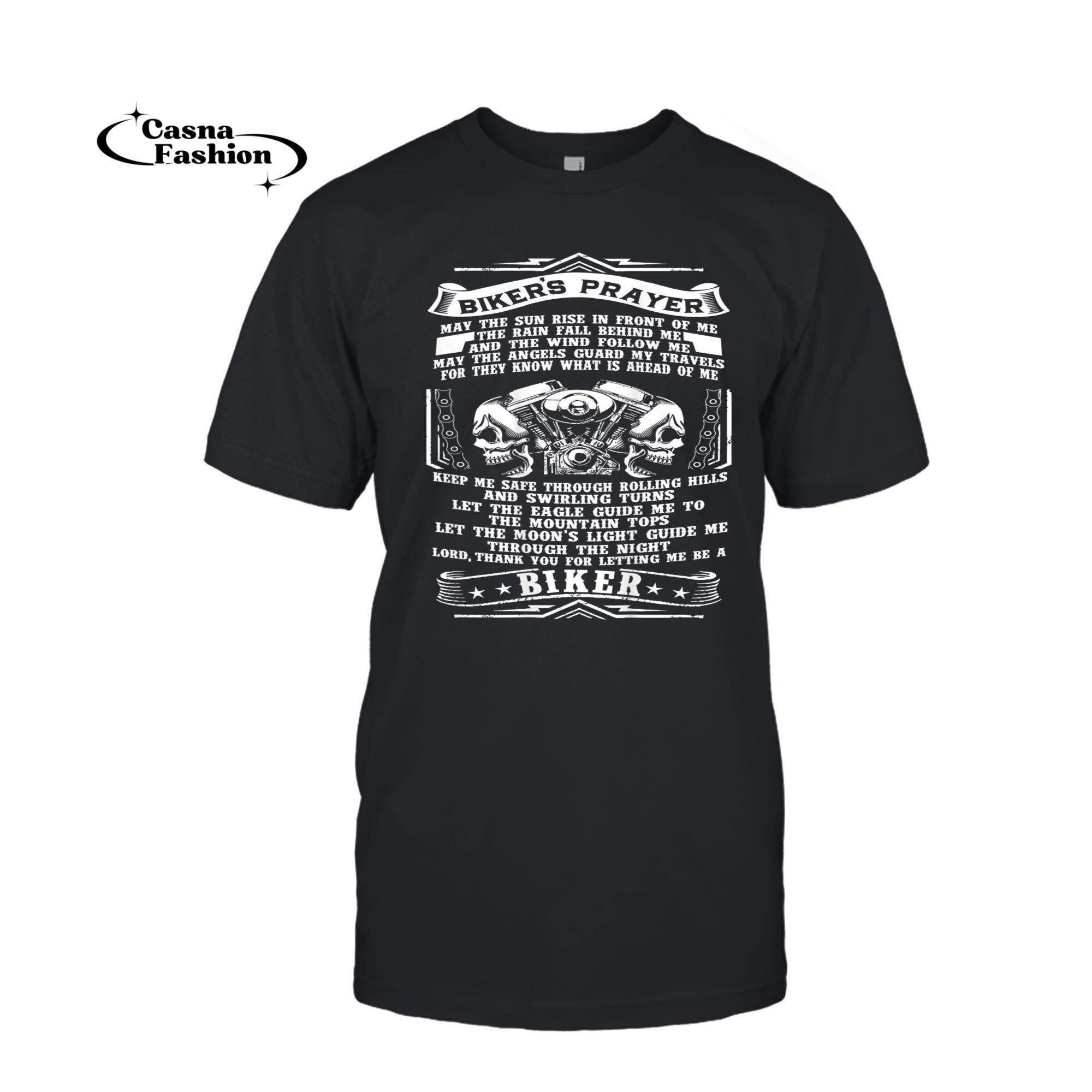 casnafashion_T-shirt_Biker's Prayer T-Shirt_T-shirt_Black