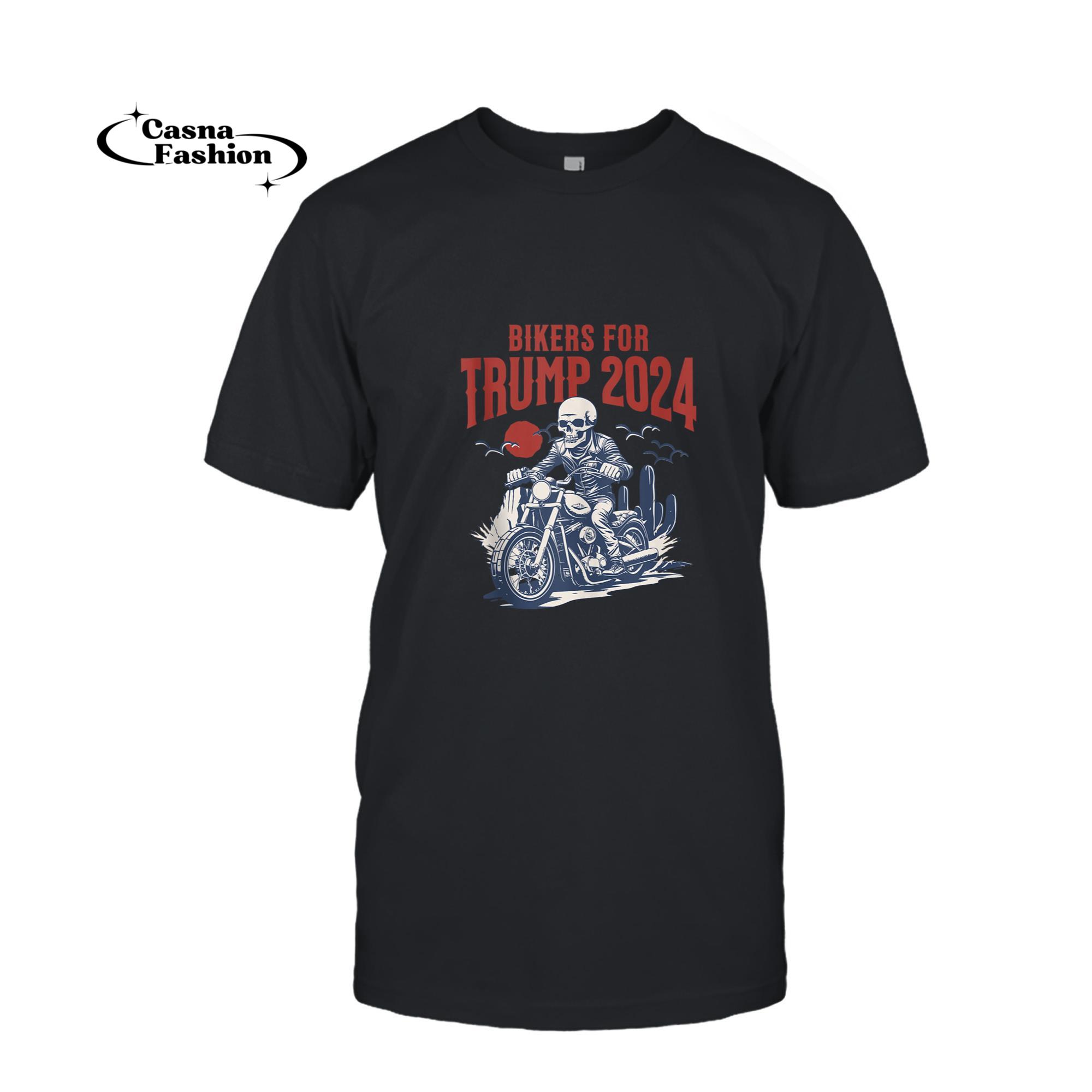 casnafashion_T-shirt_Bikers for Trump 2024 Bold Support Tee Tank Top_T-shirt_Black