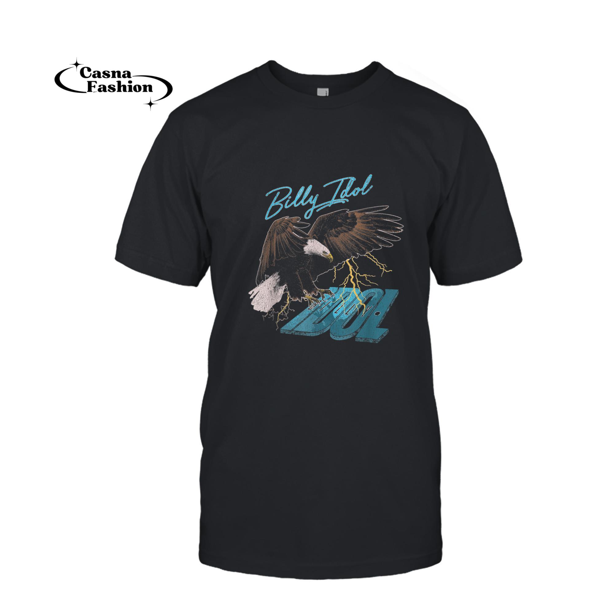 casnafashion_T-shirt_Billy Idol - Biker Eagle T-Shirt_T-shirt_Black