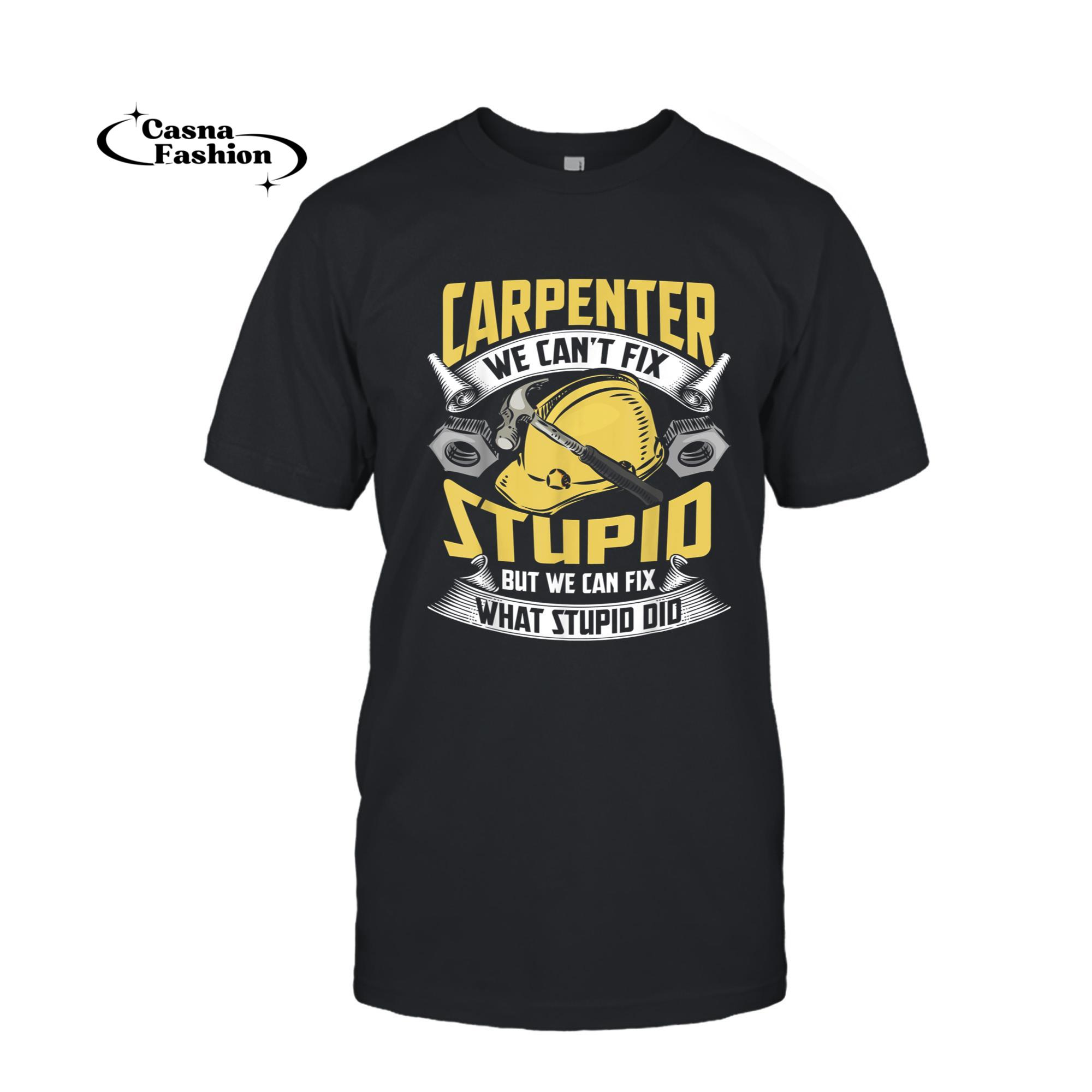 casnafashion_T-shirt_Carpenter Shirts For Men Cabinetmaker Funny Woodworker T-Shirt_T-shirt_Black