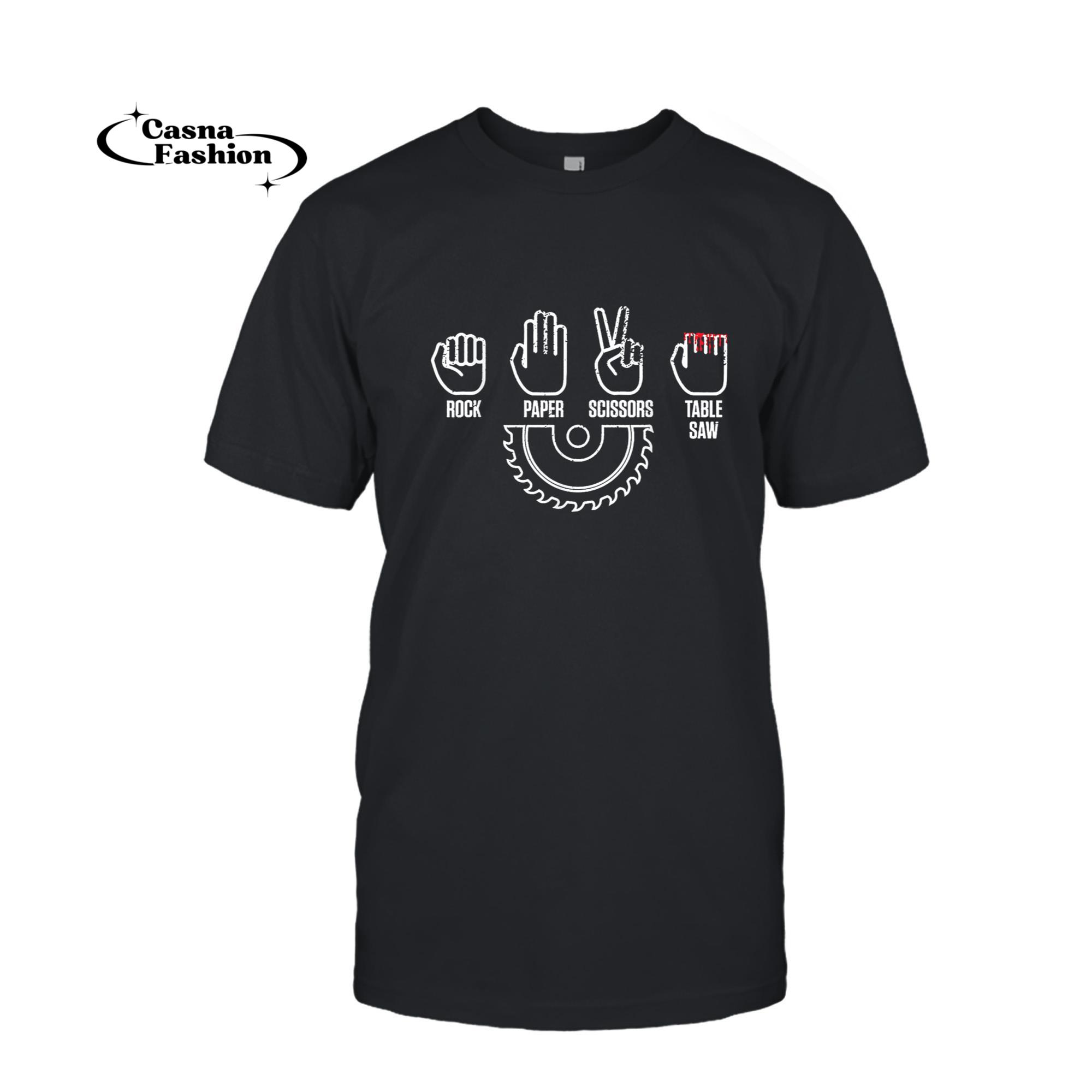 casnafashion_T-shirt_Carpenters Shirt Rock Paper Scissor Table Saw Carpentry Gift T-Shirt_T-shirt_Black