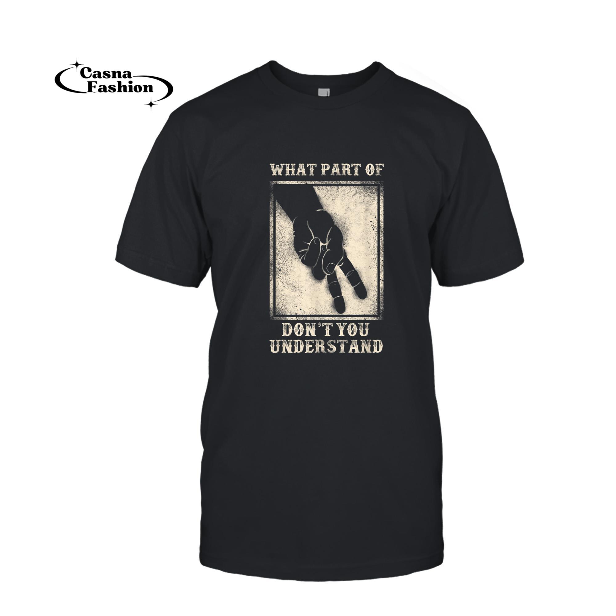 casnafashion_T-shirt_Classic Motorcycle Biker Don'T Understand Two Finger Wave T-Shirt_T-shirt_Black