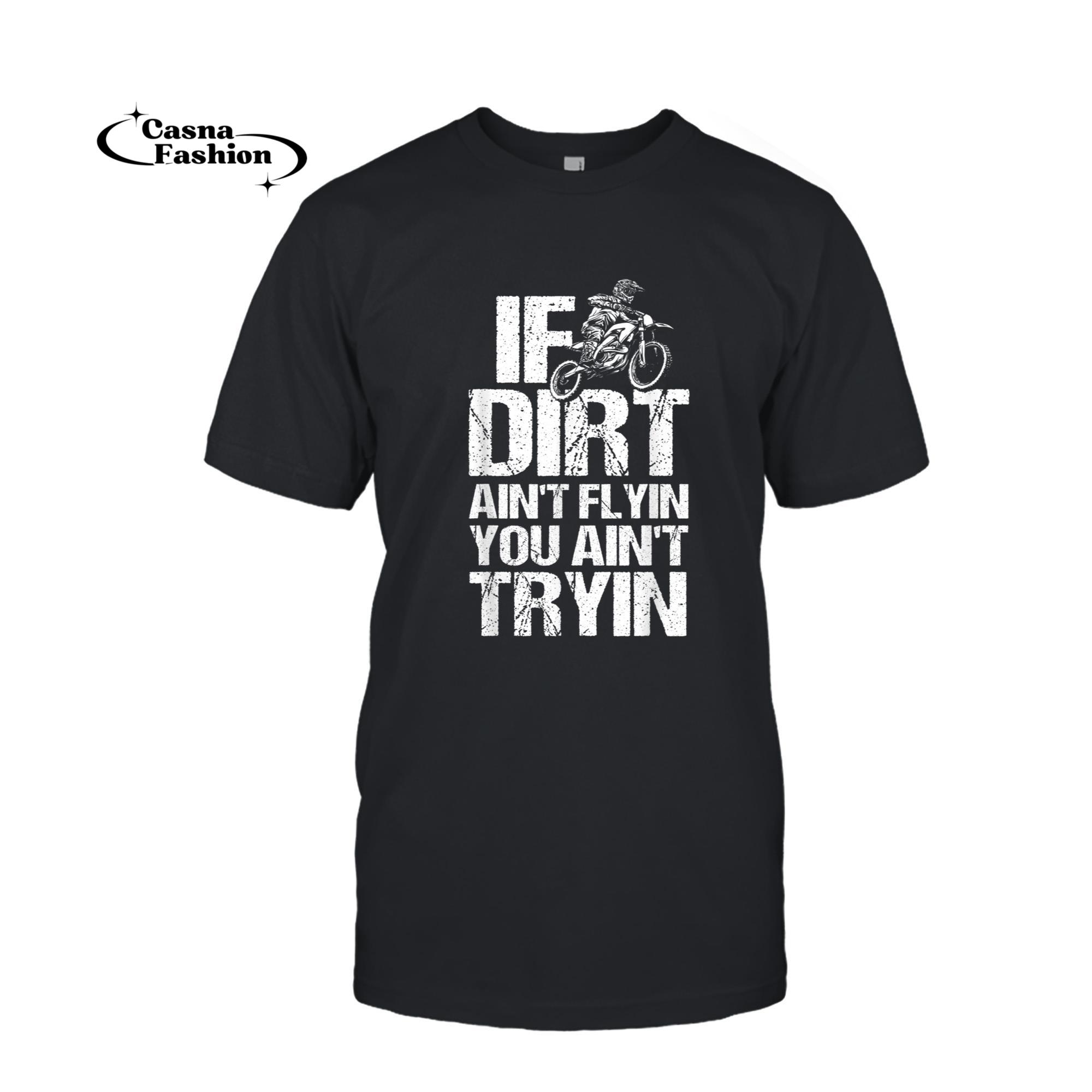 casnafashion_T-shirt_Cool Dirt Bike Art For Men Women Dirtbike Motorcycle Racing T-Shirt_T-shirt_Black