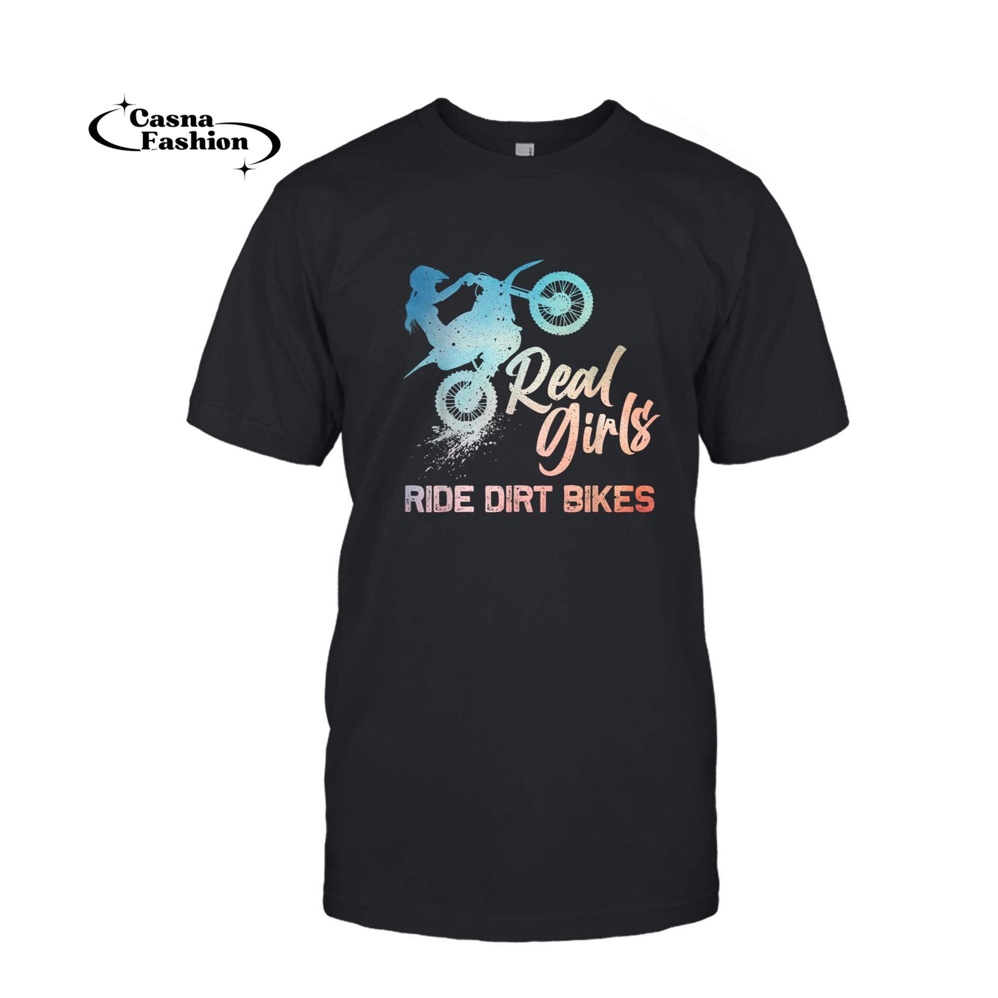 casnafashion_T-shirt_Dirt Bike Design For Women Girls Offroad Dirtbike Dirt Bike T-Shirt_T-shirt_Black