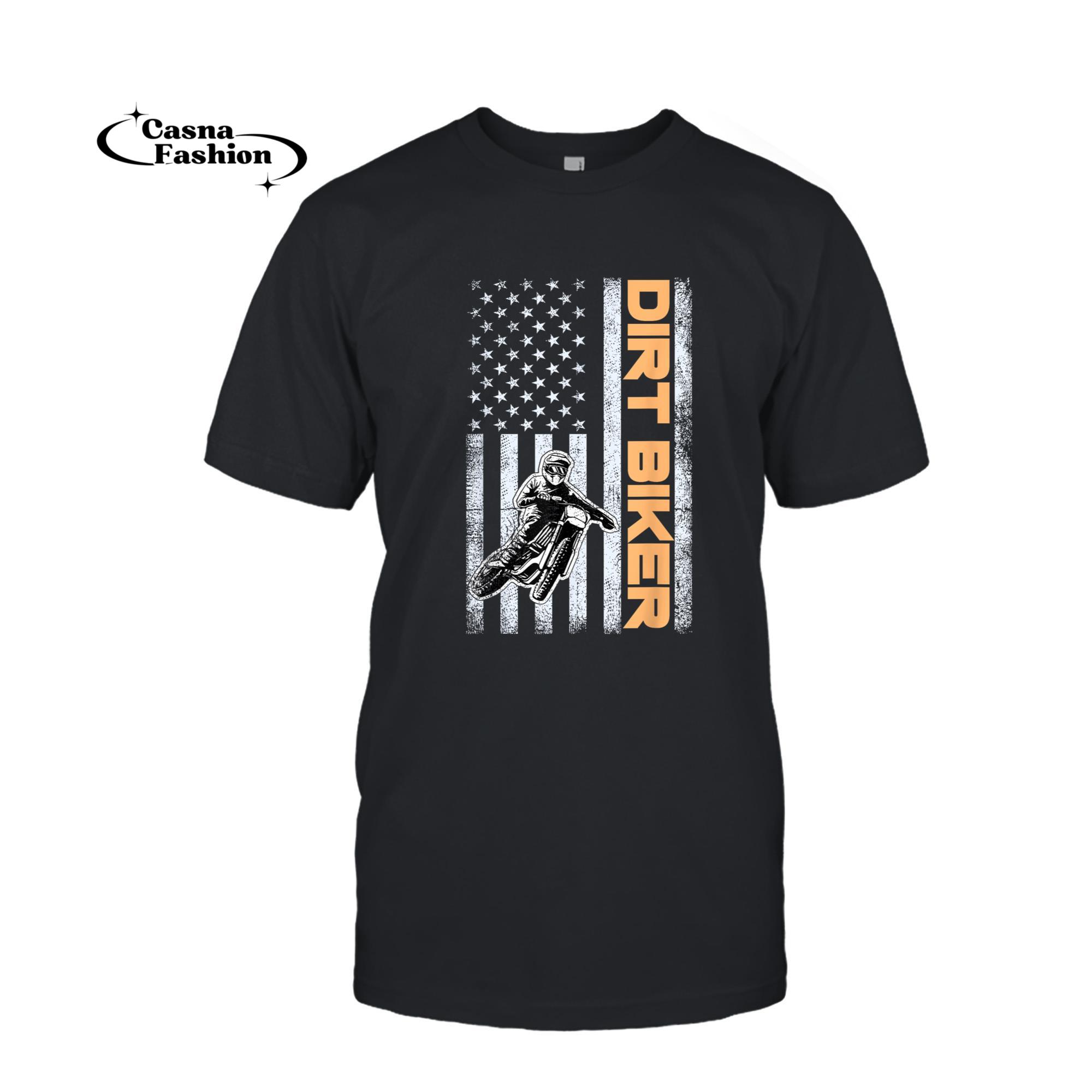 casnafashion_T-shirt_Dirt Bike Motocross Biker for Men Boys Youth and Women T-Shirt_T-shirt_Black