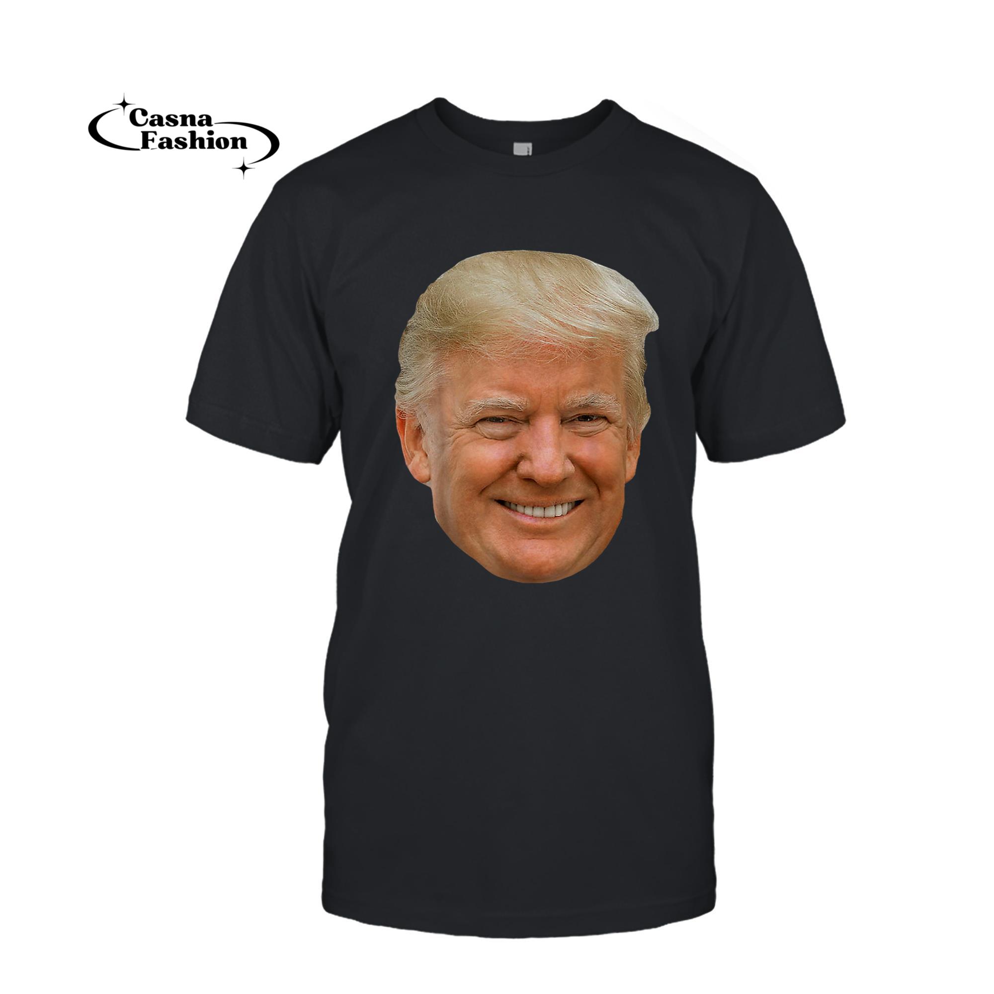 casnafashion_T-shirt_Donald J Trump - The President's Face on a Meme T-Shirt_T-shirt_Black