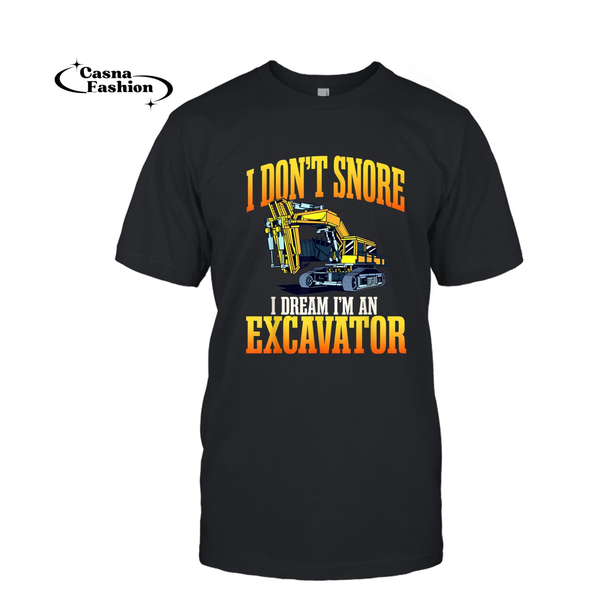 casnafashion_T-shirt_Excavator Construction Worker Carpenter Contractor Labourer T-Shirt_T-shirt_Black