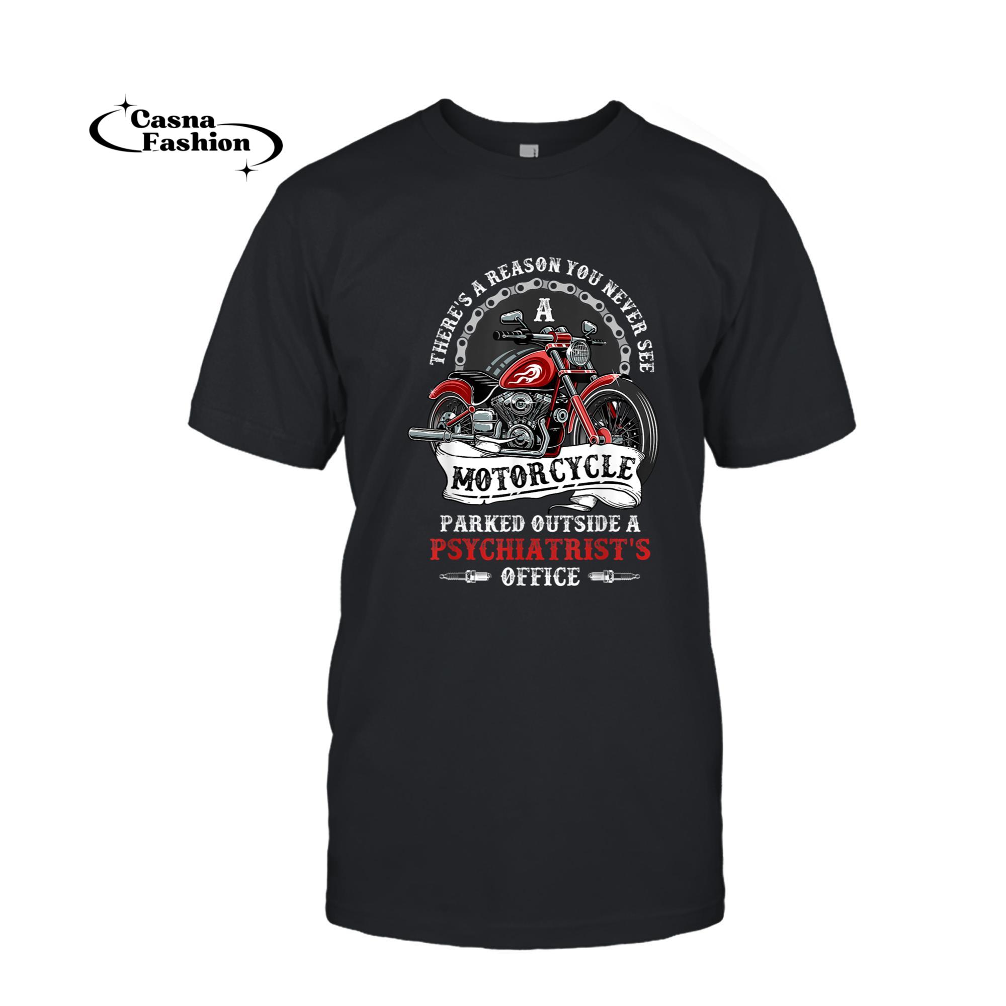 casnafashion_T-shirt_Fun Biker Motorcycle T-Shirt_T-shirt_Black