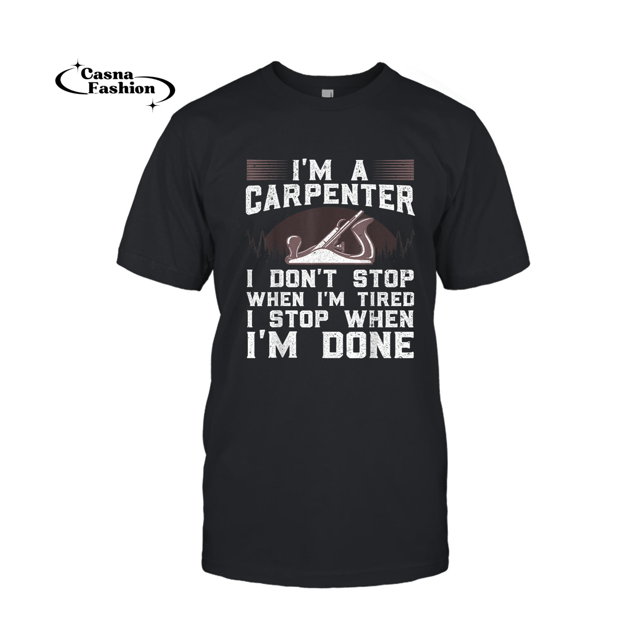 casnafashion_T-shirt_Funny Carpenter Art For Men Women Carpenter Tool Carpentry T-Shirt_T-shirt_Black