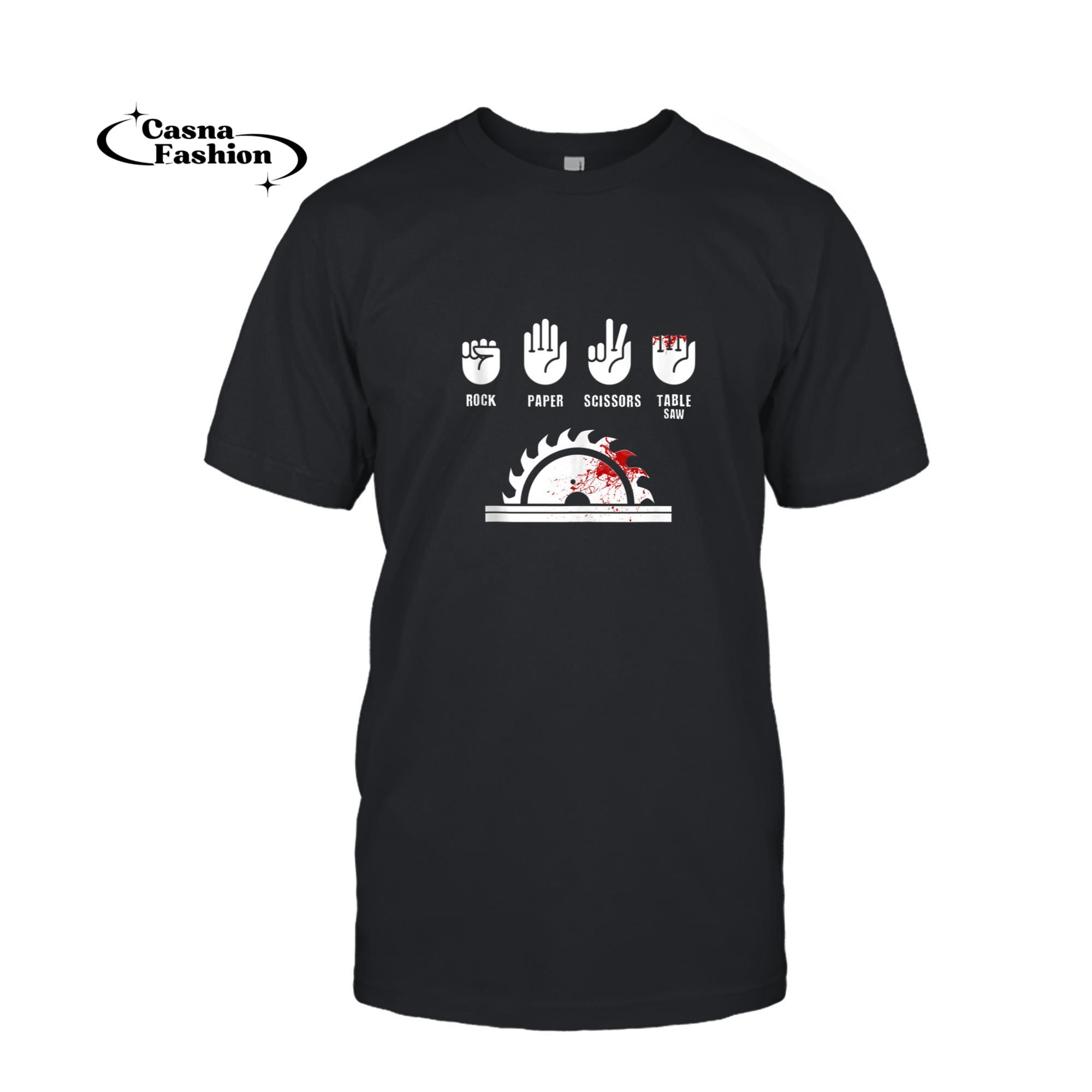 casnafashion_T-shirt_Funny Carpenter Gifts Rock Paper Scissors Table Saw Tank Top_T-shirt_Black