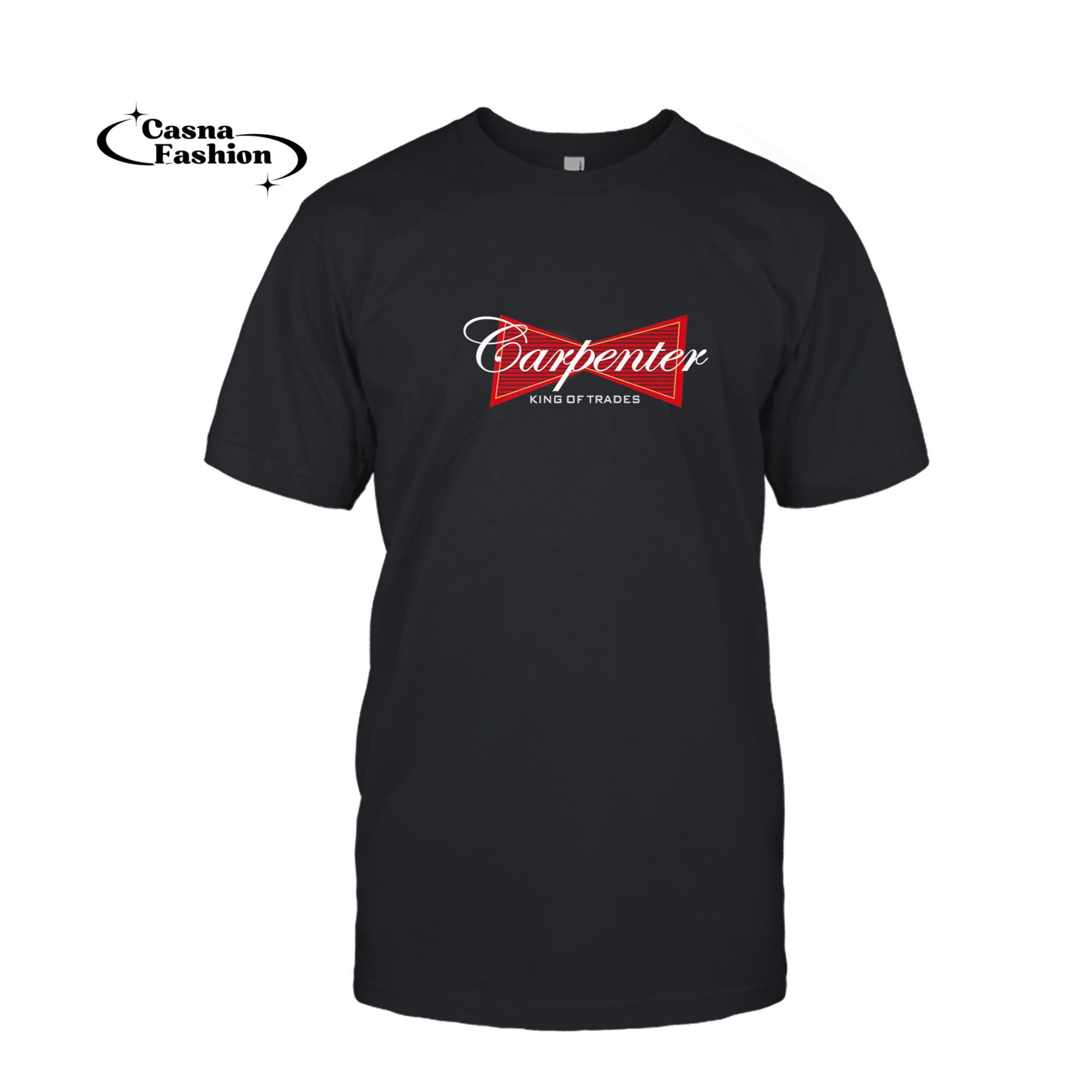 casnafashion_T-shirt_Funny Carpenter King Of Trades Gift T-Shirt_T-shirt_Black