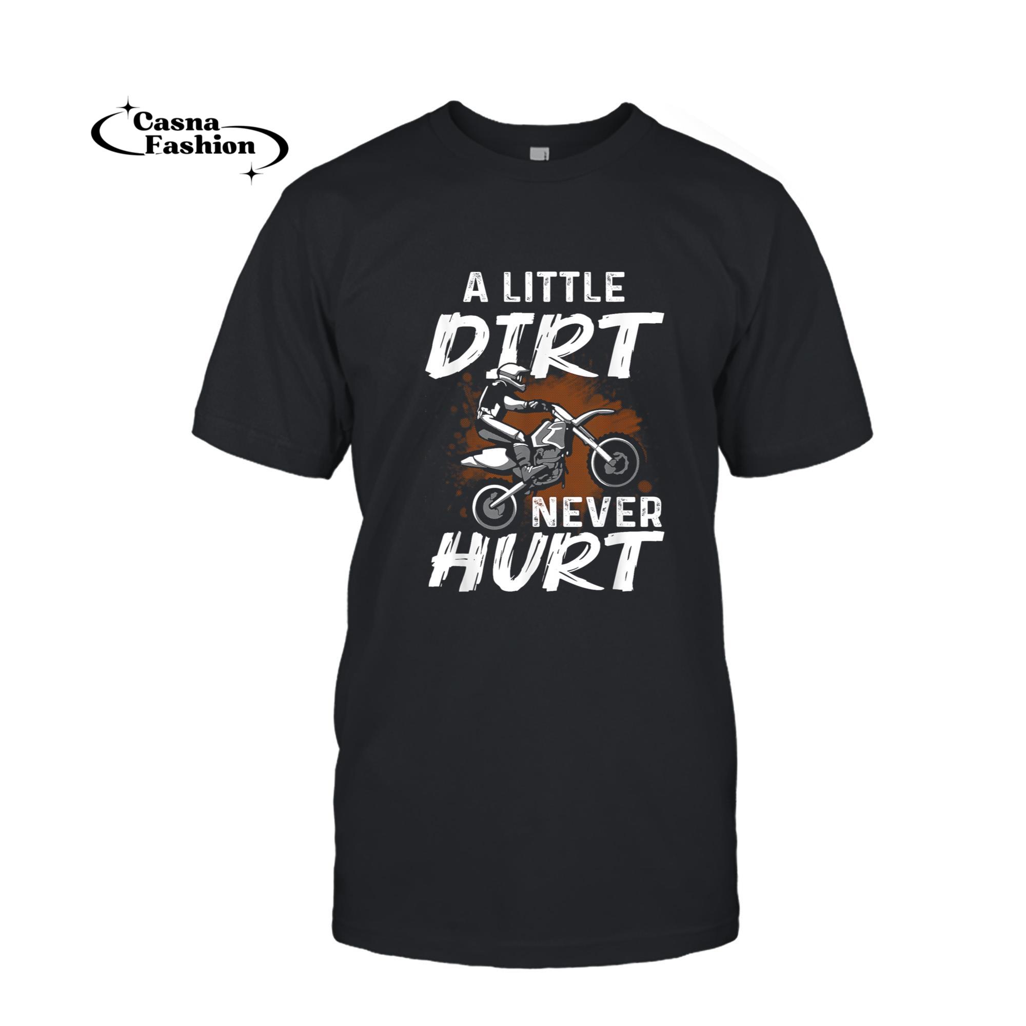 casnafashion_T-shirt_Funny Dirt Bike Art For Boys Men Motocross Biker Motorcycle T-Shirt_T-shirt_Black