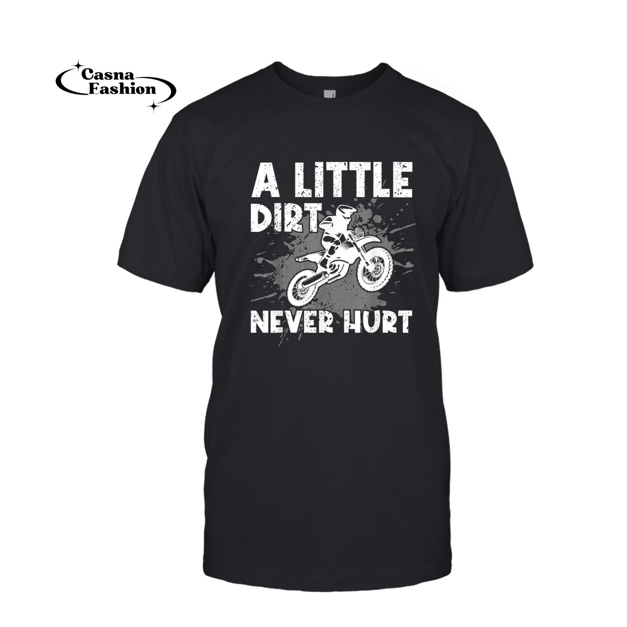 casnafashion_T-shirt_Funny Dirt Bike Design For Men Women Kids Motocross Riding T-Shirt_T-shirt_Black