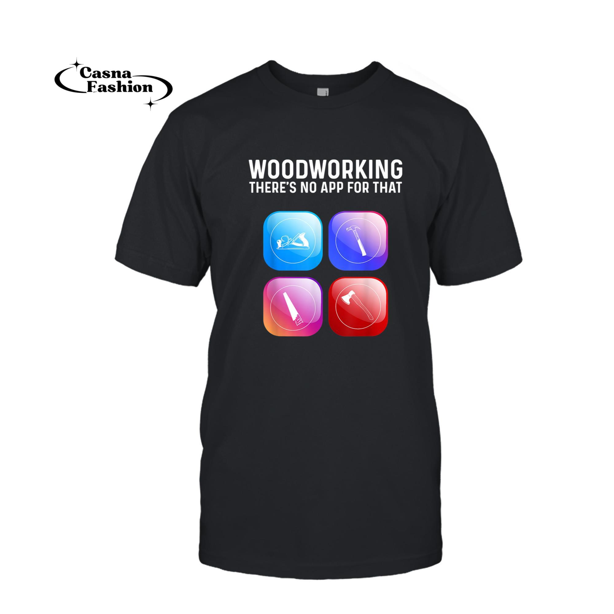 casnafashion_T-shirt_Funny Woodworking Design For Men Dad Woodworker Tools Lovers T-Shirt_T-shirt_Black