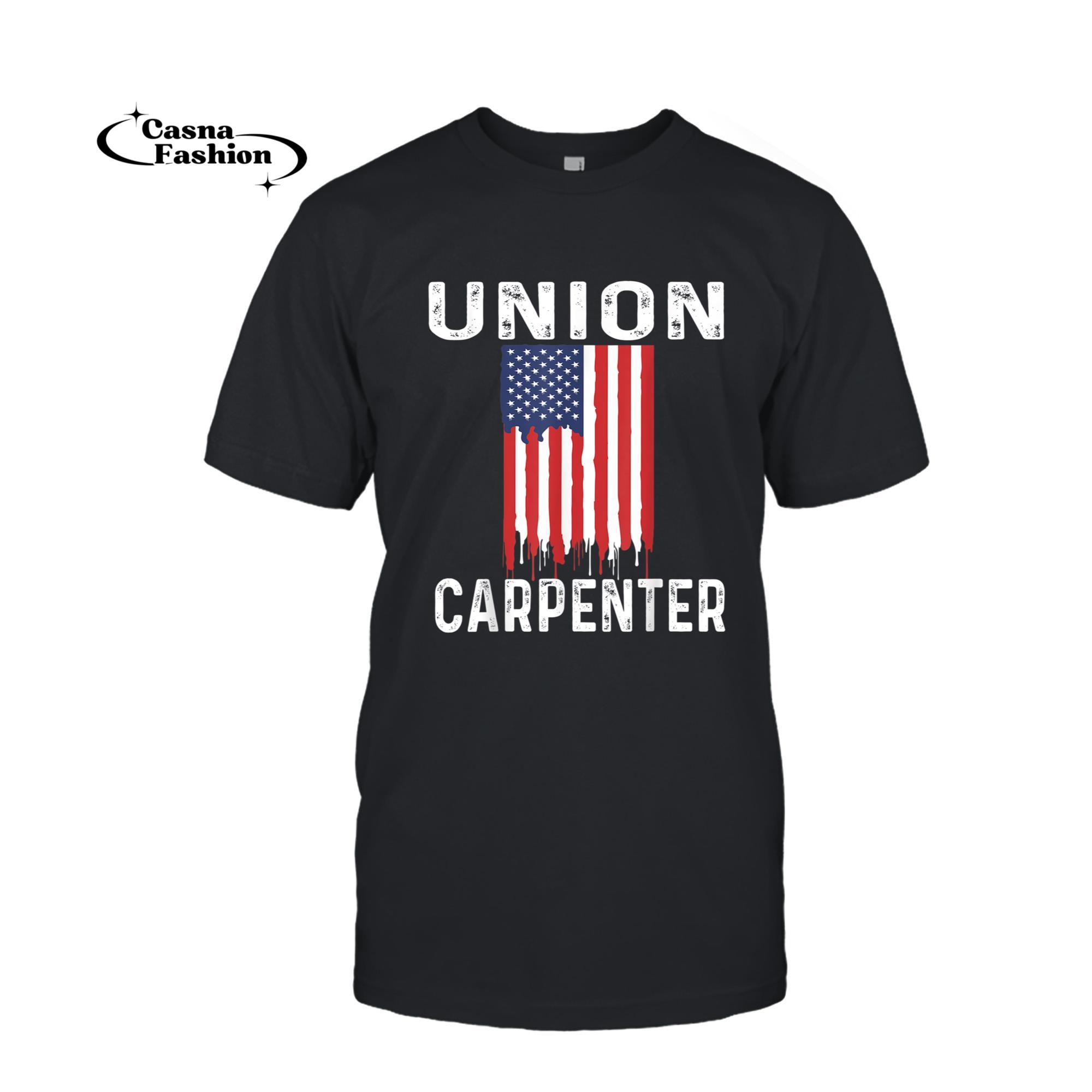 casnafashion_T-shirt_Gifts For Carpenters Union Carpenter Patriotic USA Flag Gift T-Shirt_T-shirt_Black