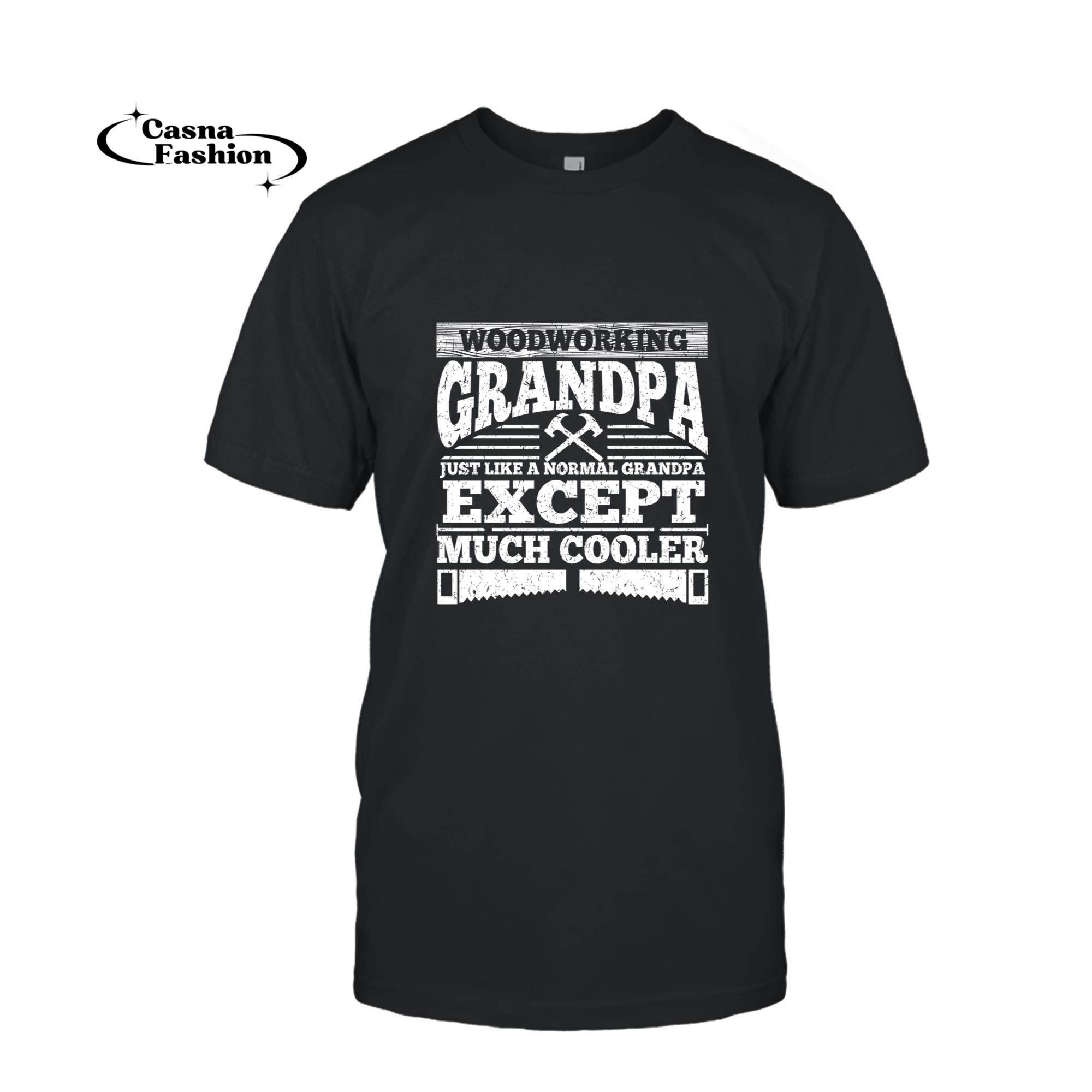 casnafashion_T-shirt_Grandpa Woodworking Gift Product Carpenter Wood Working Long Sleeve T-Shirt_T-shirt_Black