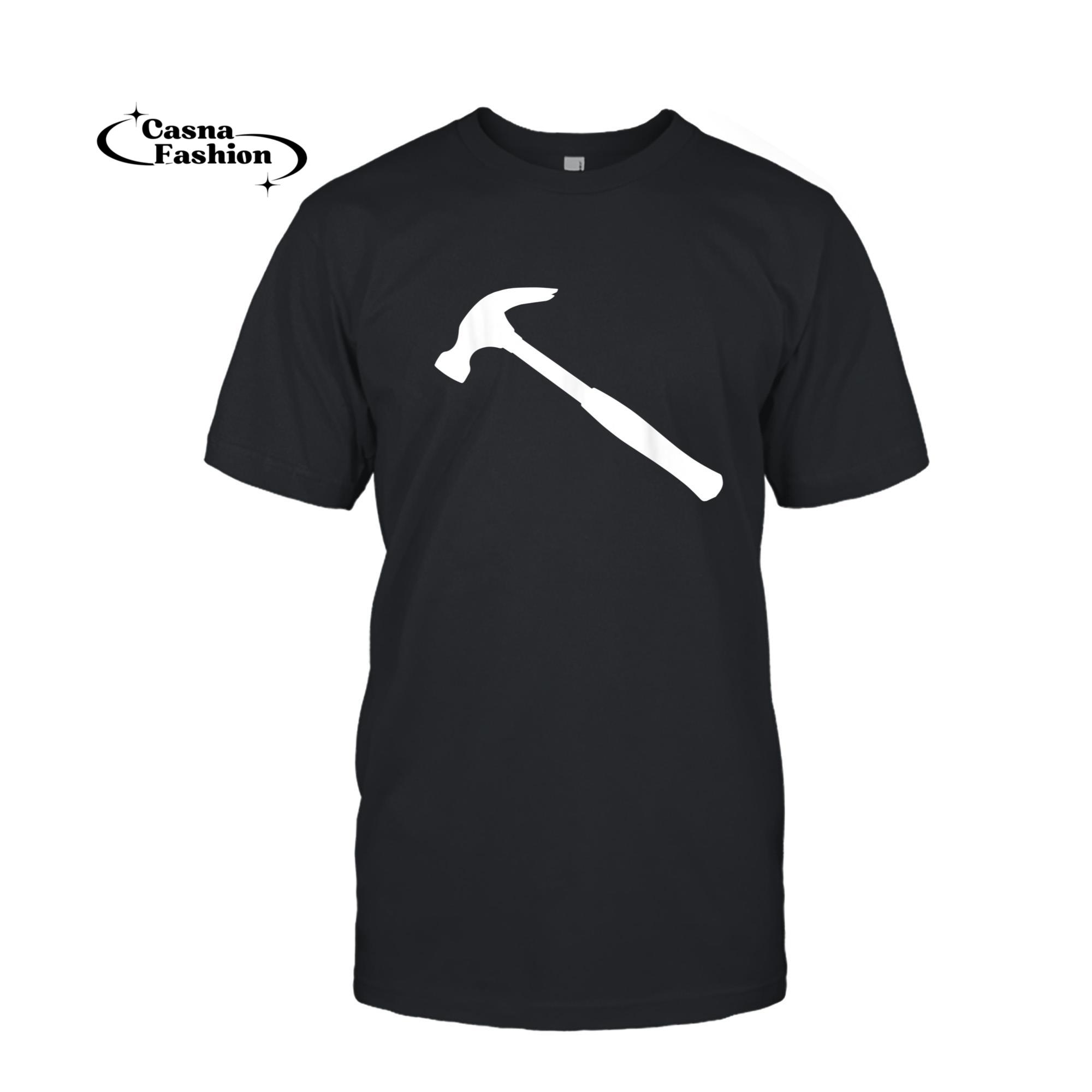 casnafashion_T-shirt_Hammer Halloween Costume T-shirt Funny Carpenter Gifts_T-shirt_Black